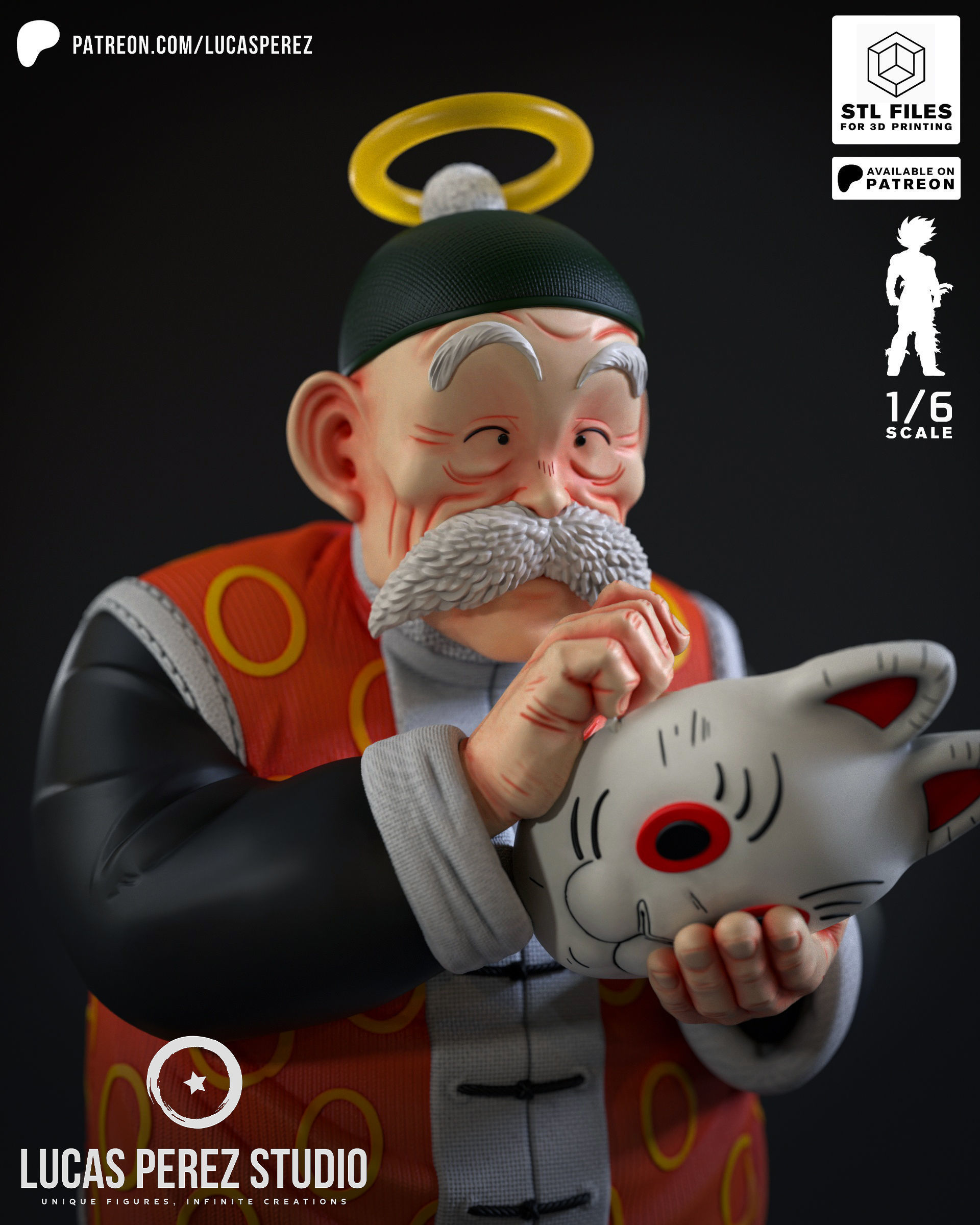 GRANDPA SON GOHAN 3D print model_7