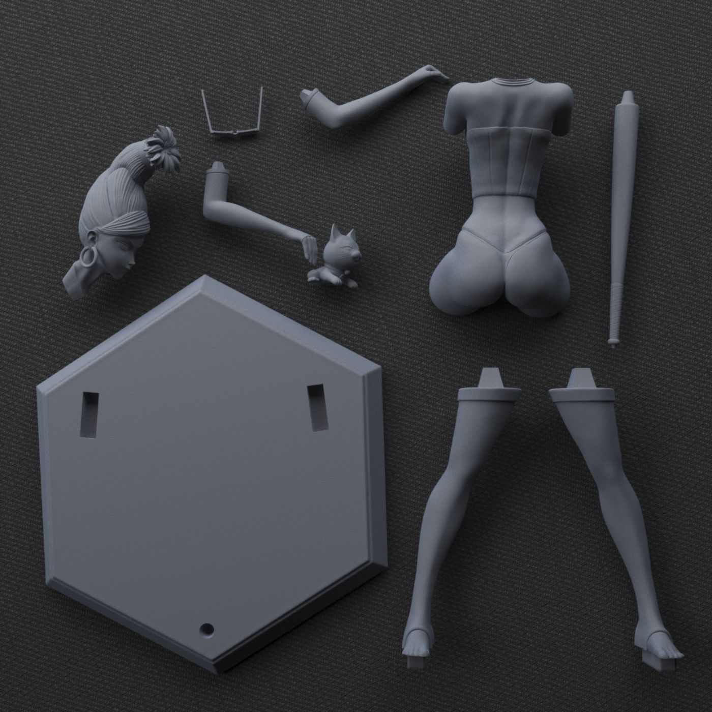 Seiko Ayase DanDaDan nsf 3D print model_4