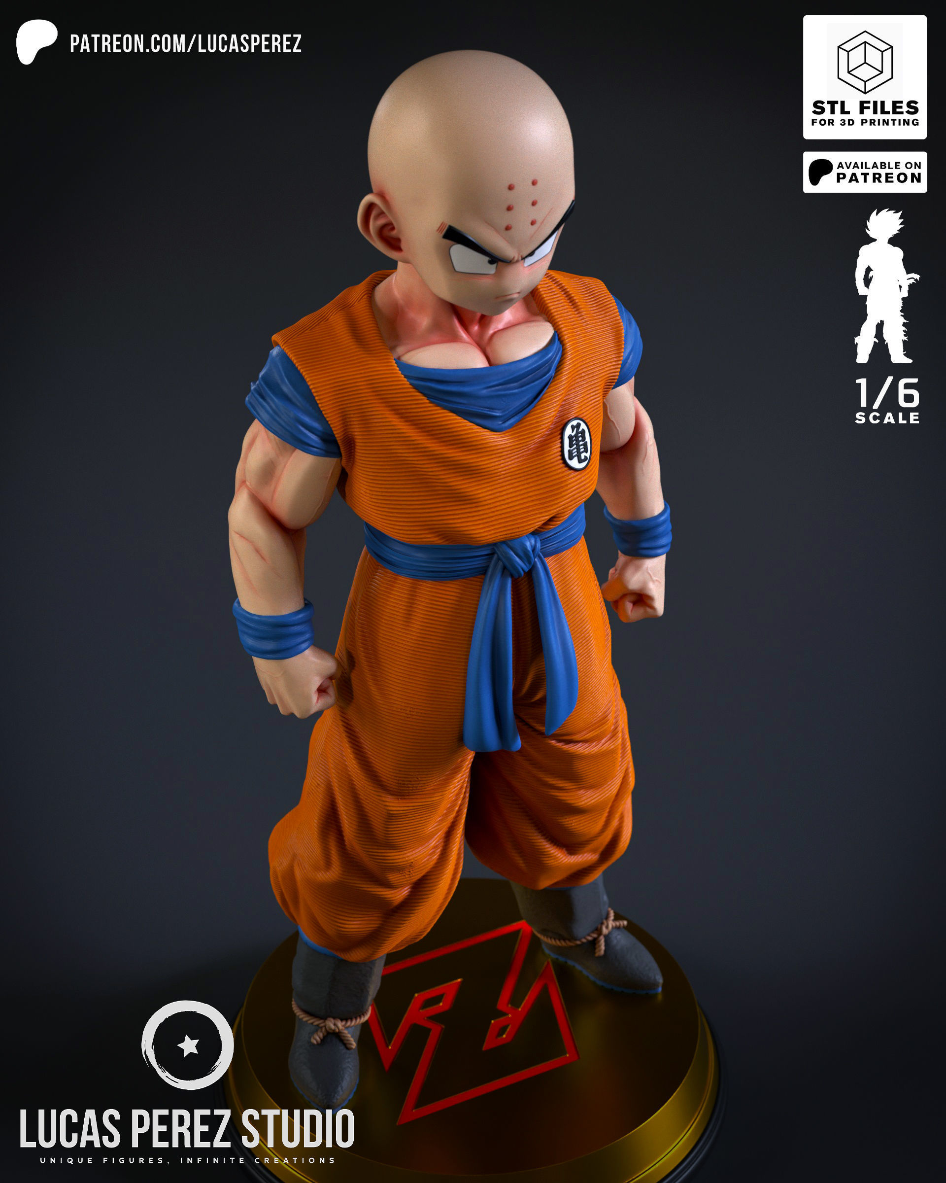 KRILLIN 3D print model_6