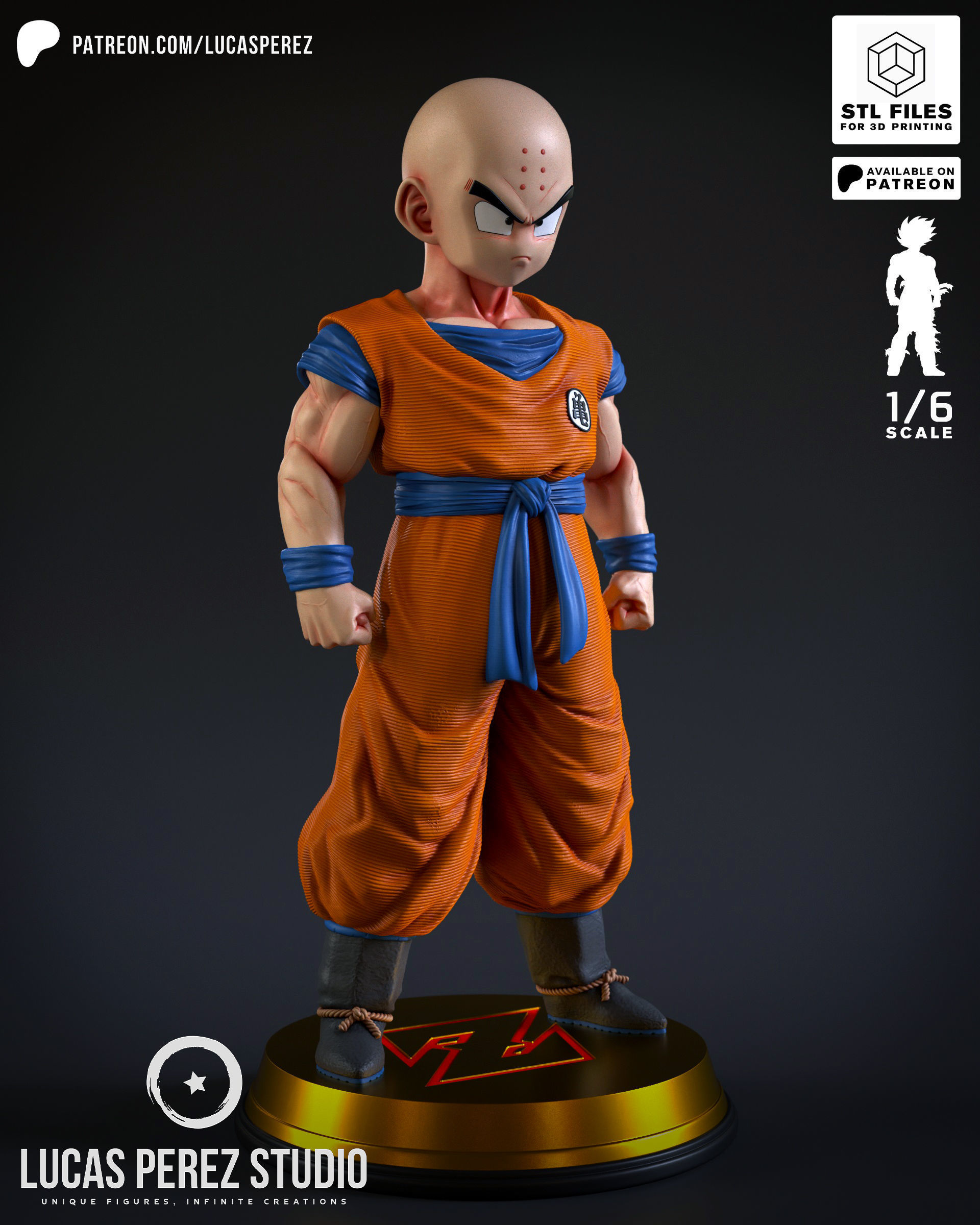KRILLIN 3D print model_1
