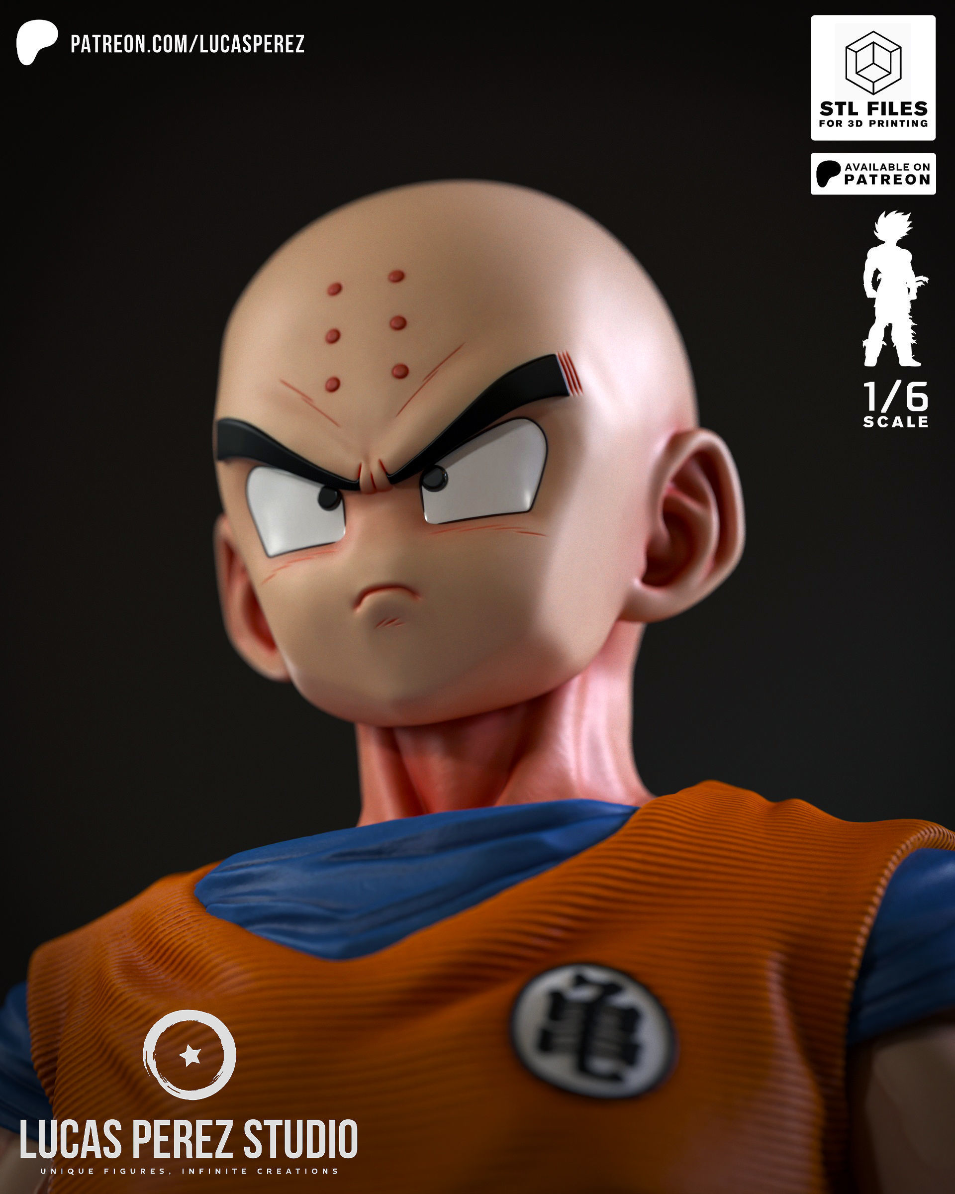 KRILLIN 3D print model_13