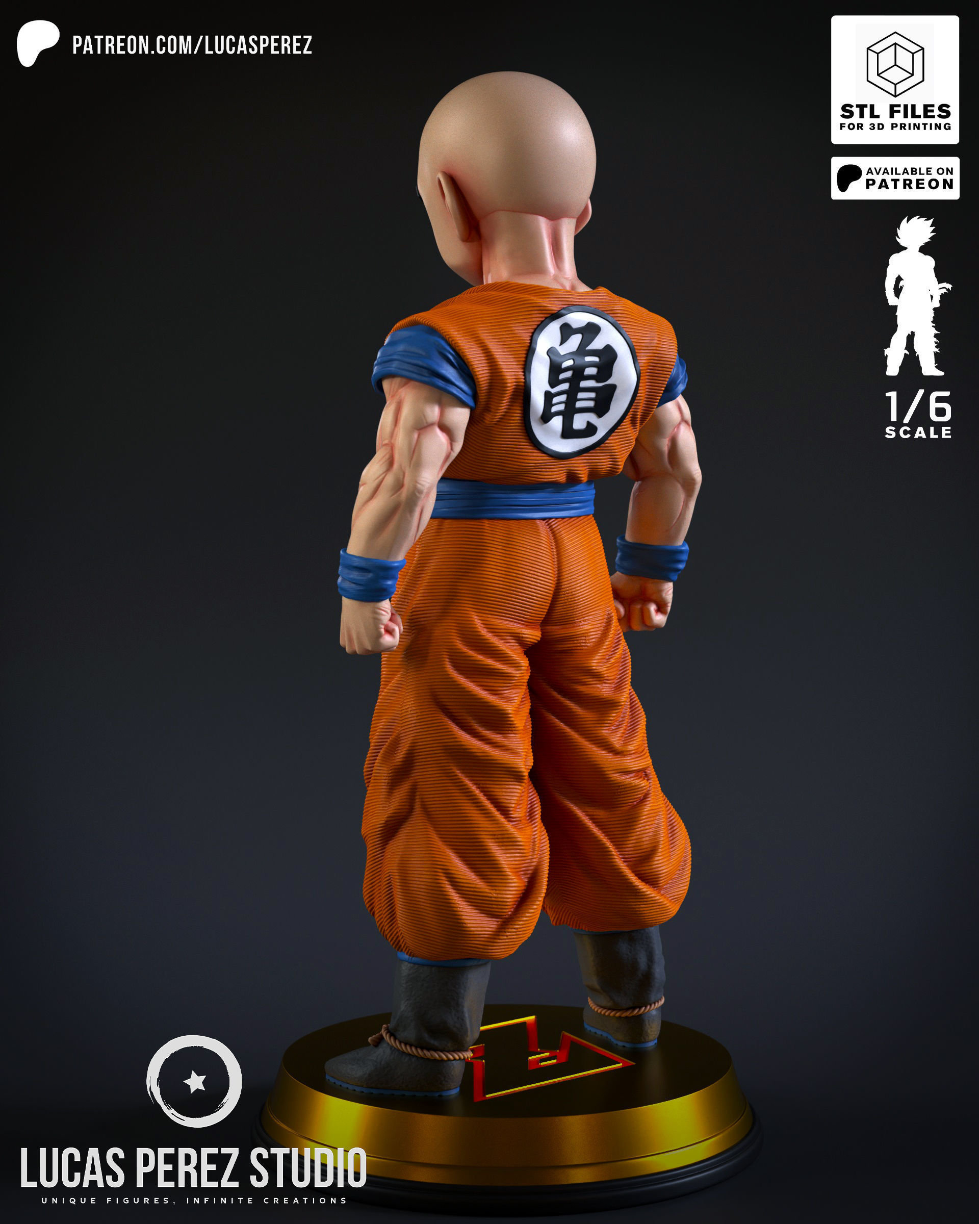 KRILLIN 3D print model_3