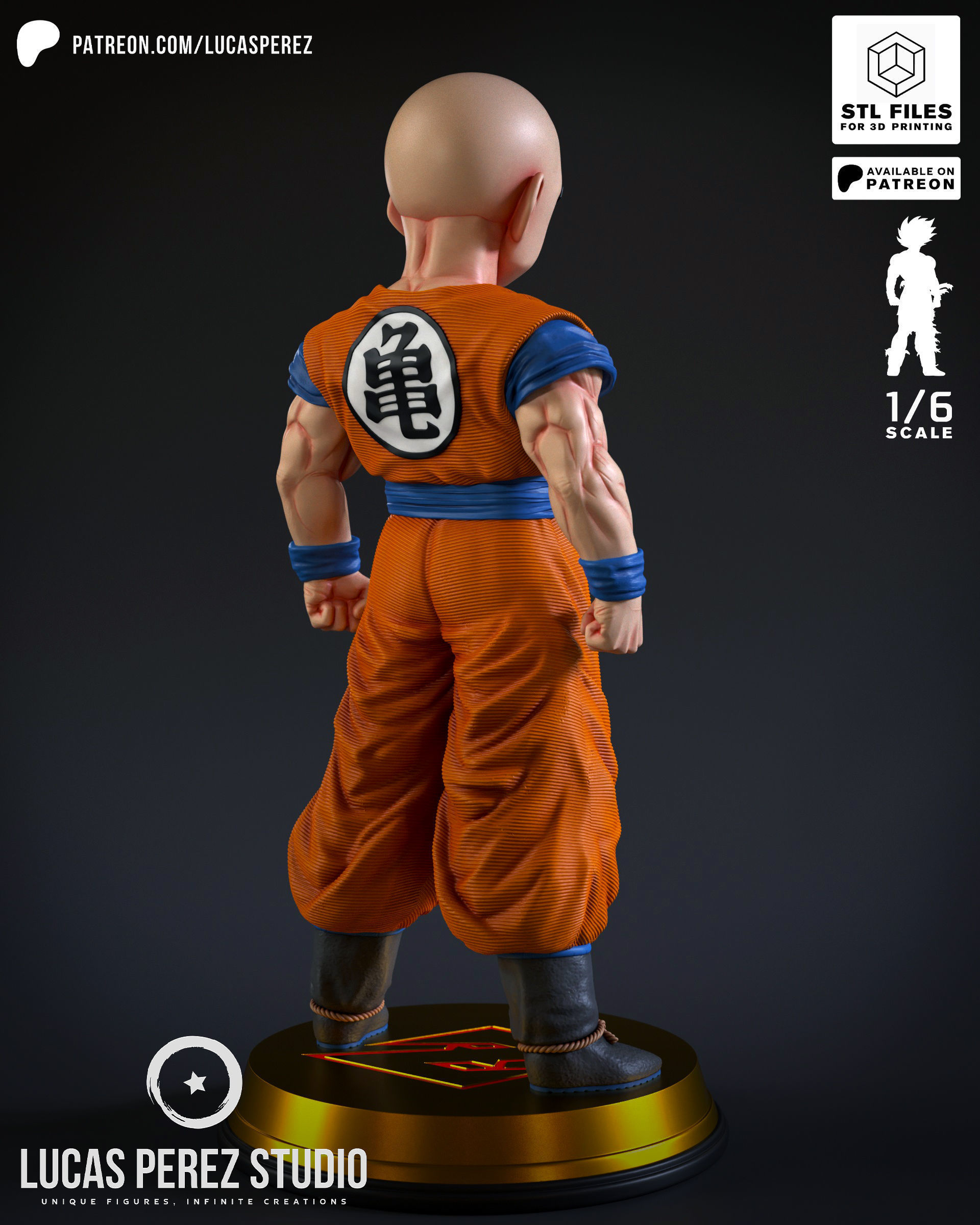 KRILLIN 3D print model_2
