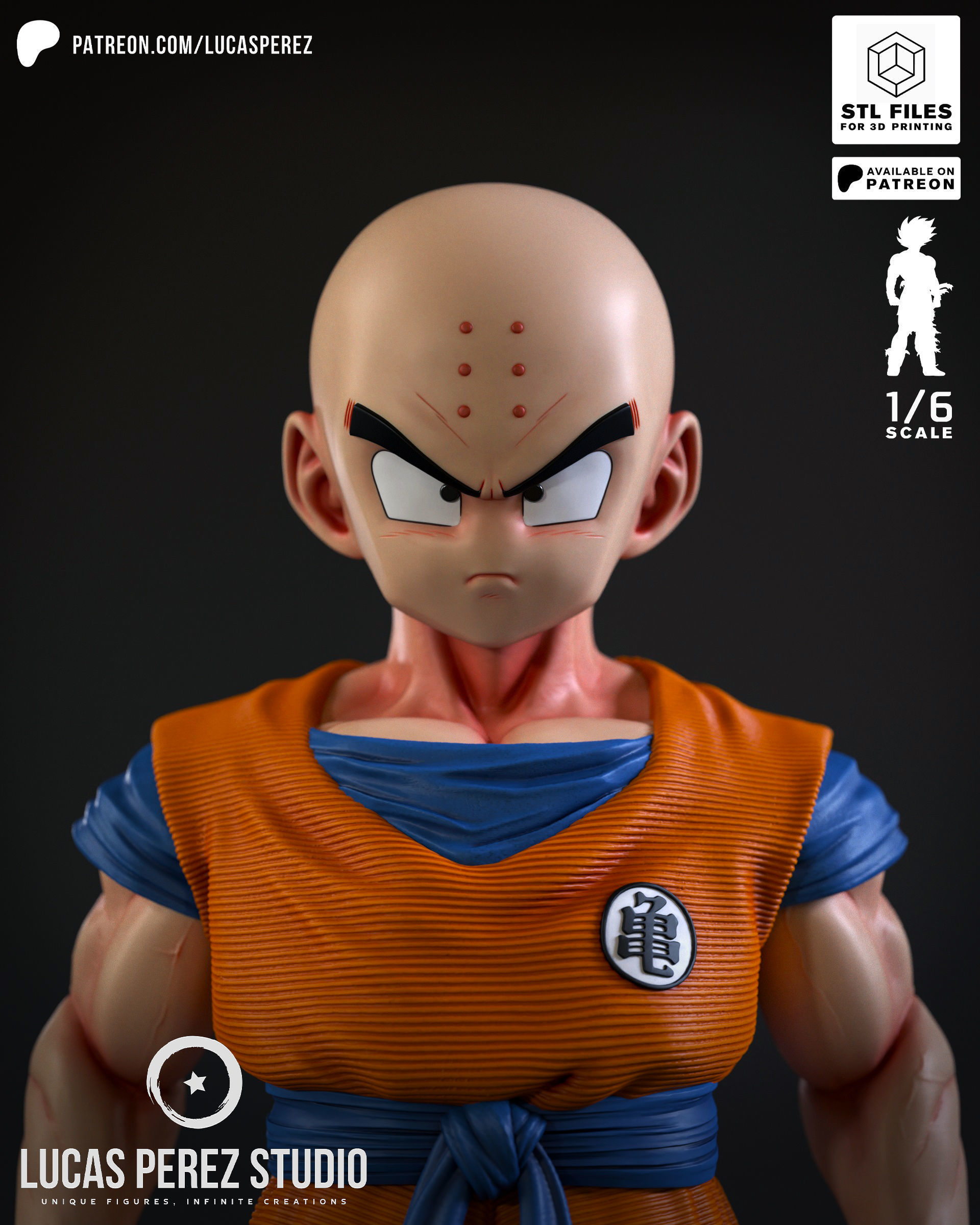KRILLIN 3D print model_14