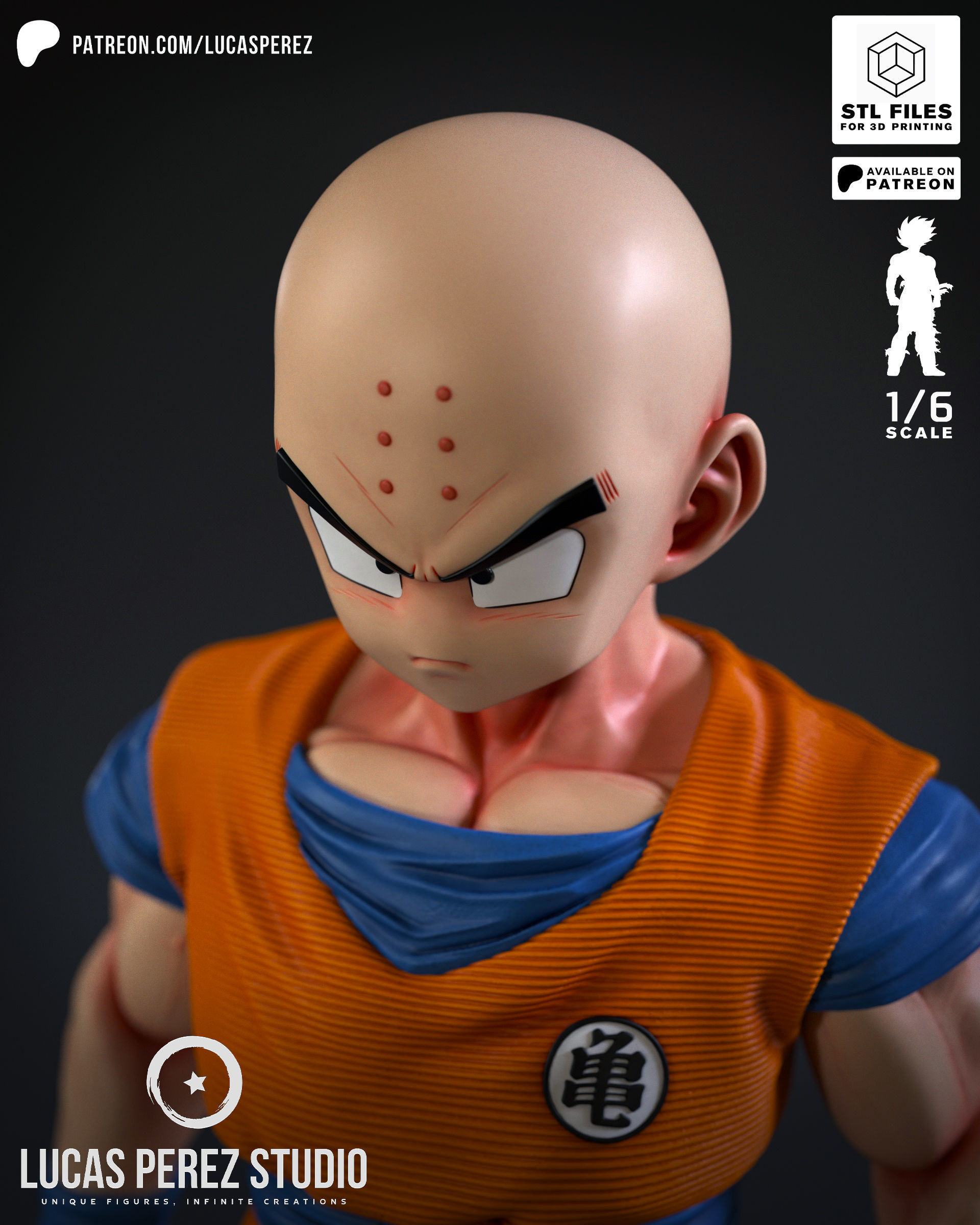 KRILLIN 3D print model_11