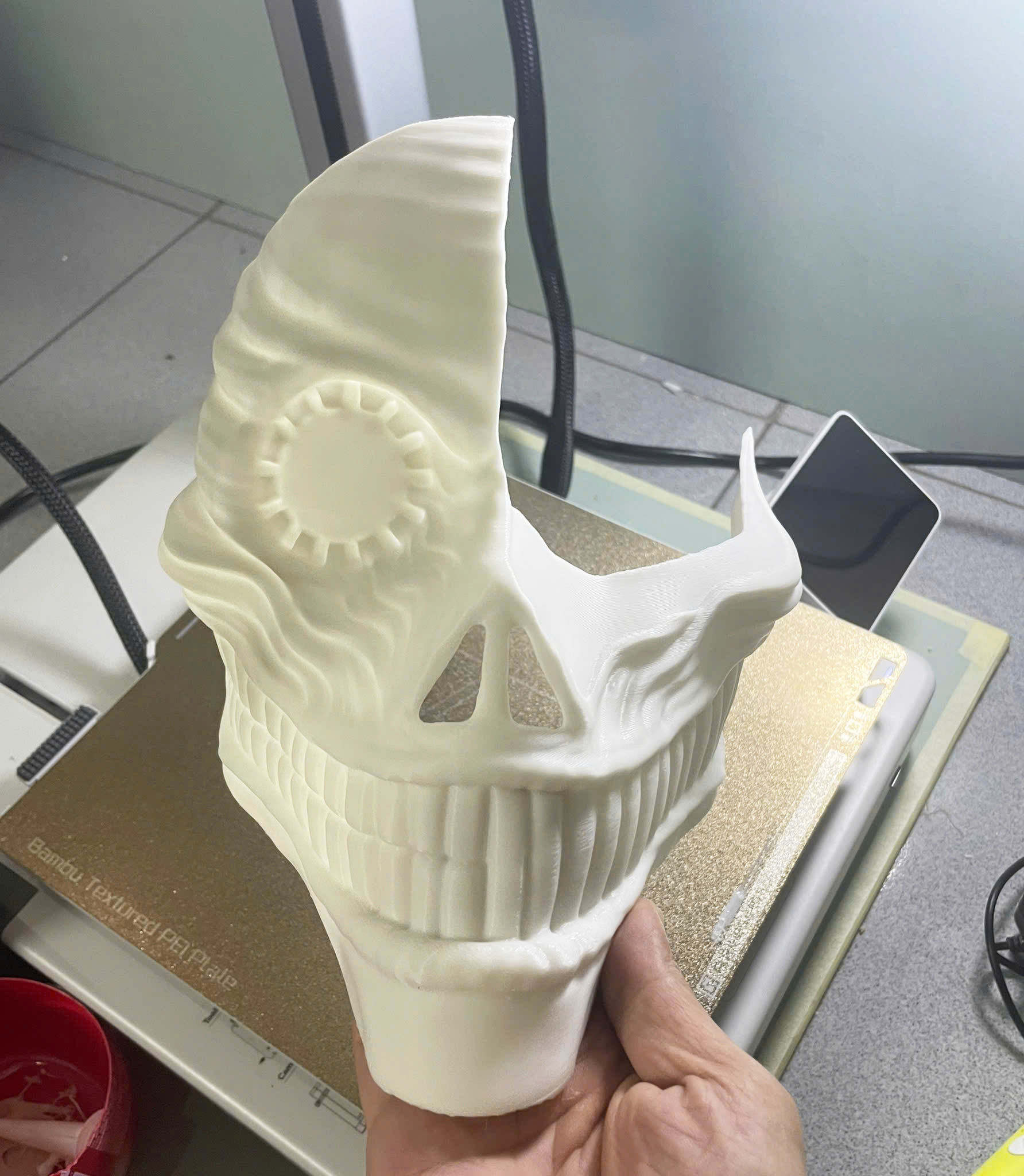 Dandadan Aira Shiratori Damaged Mask V2  - Acrobatic Silky mask 3D print model_33