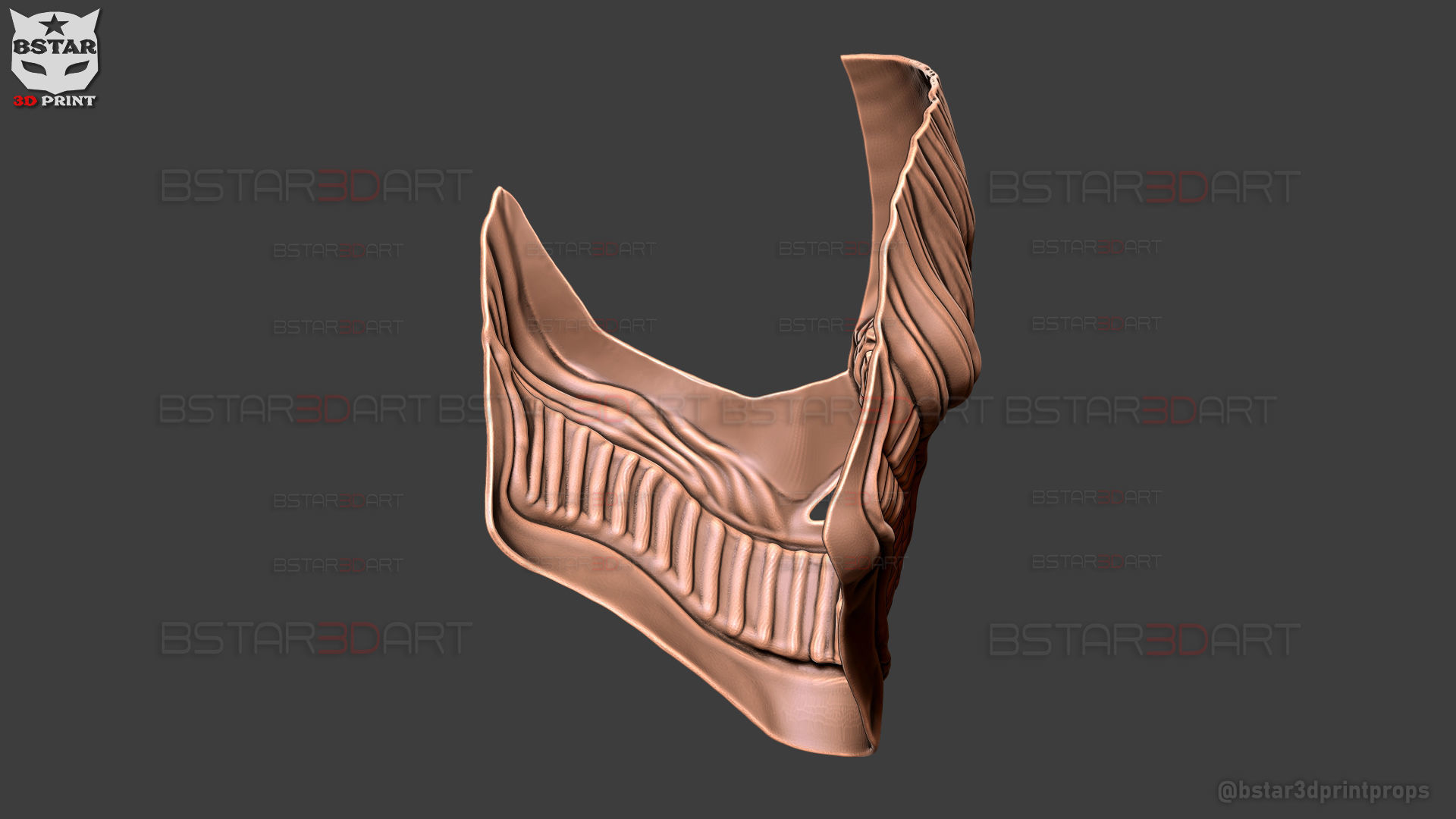 Dandadan Aira Shiratori Damaged Mask V2  - Acrobatic Silky mask 3D print model_30