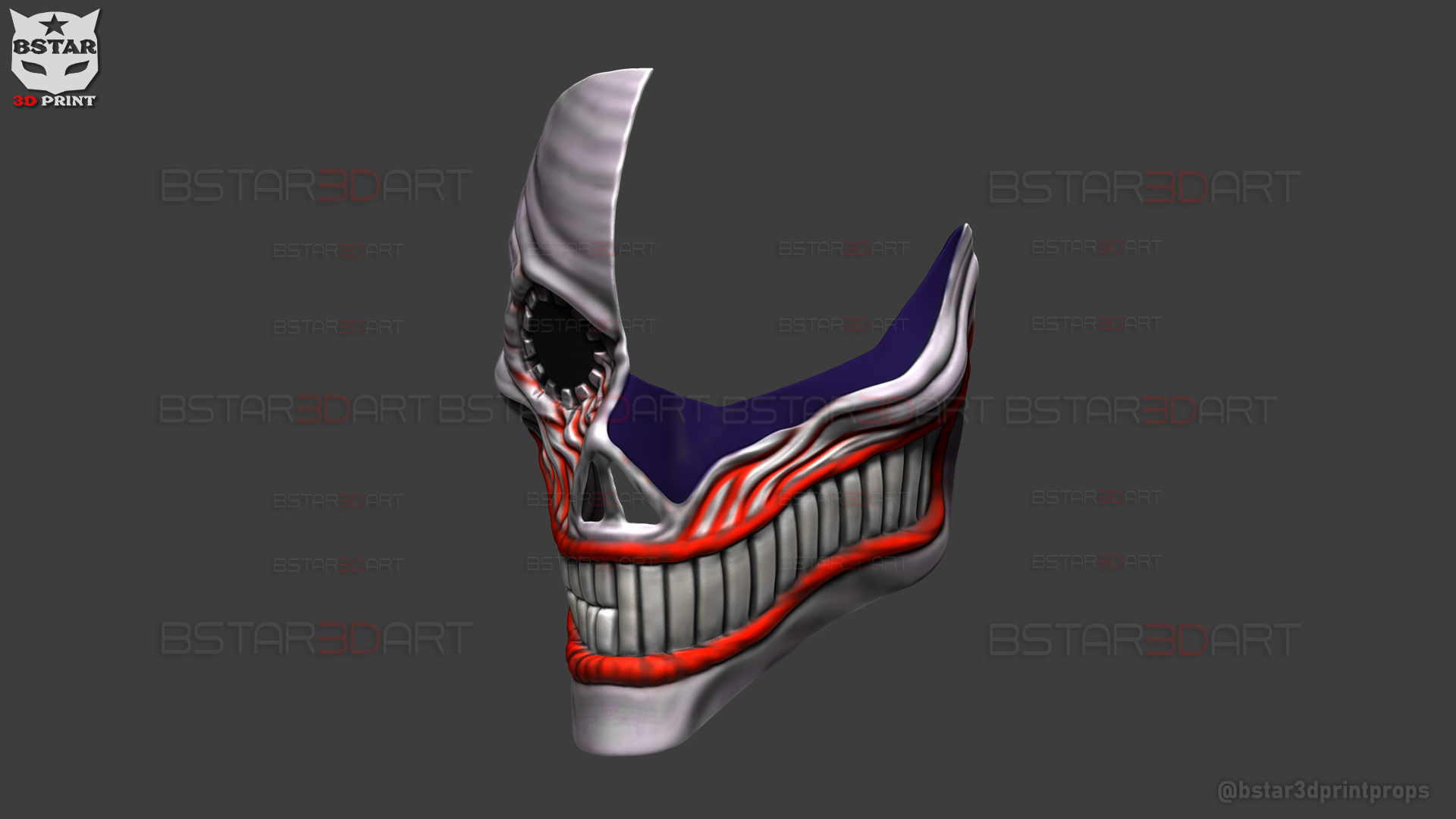 Dandadan Aira Shiratori Damaged Mask V2  - Acrobatic Silky mask 3D print model_22