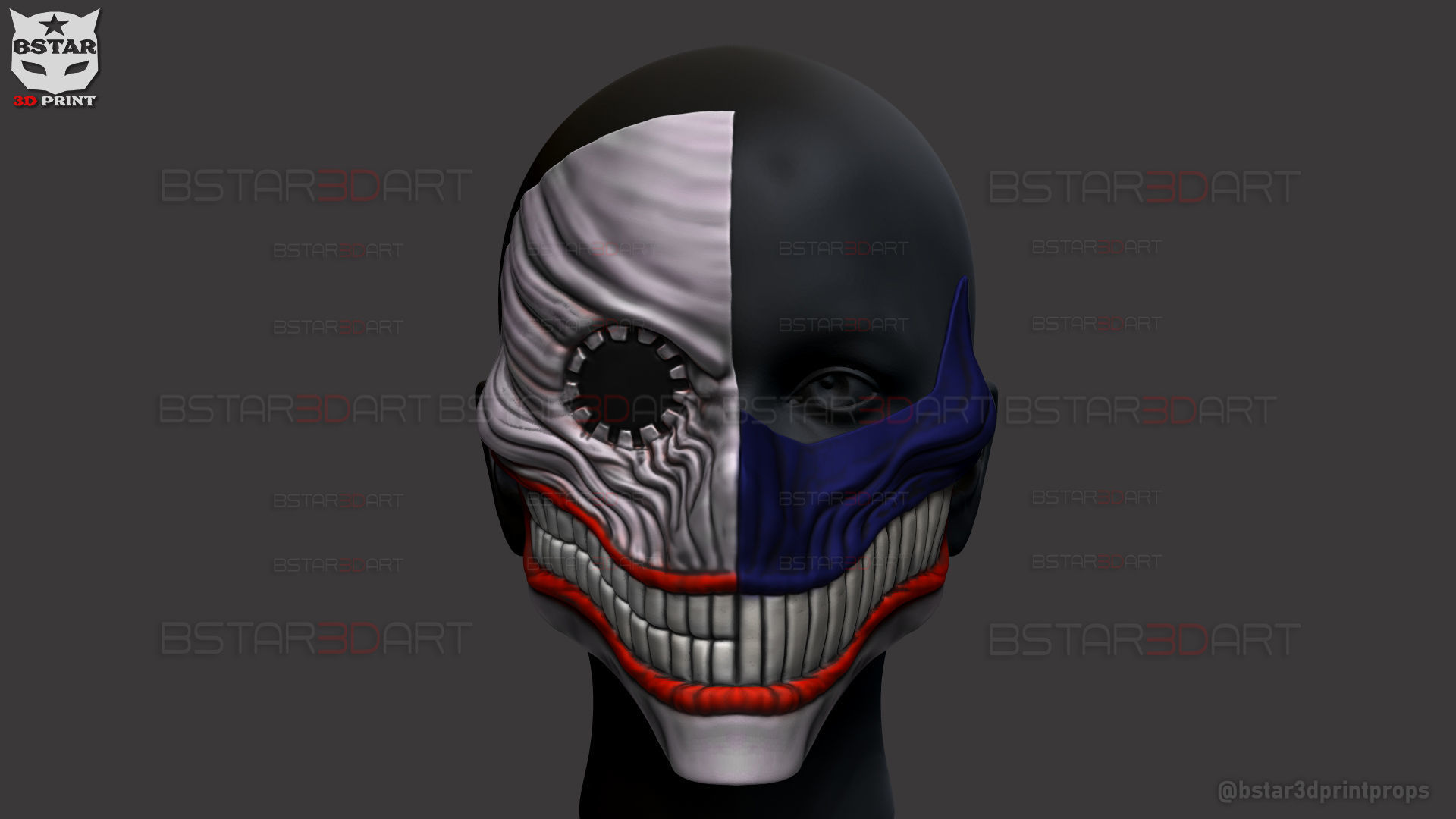 Dandadan Aira Shiratori Damaged Mask V2  - Acrobatic Silky mask 3D print model_38