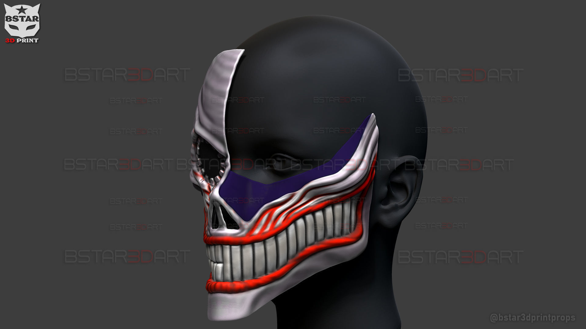 Dandadan Aira Shiratori Damaged Mask V2  - Acrobatic Silky mask 3D print model_16