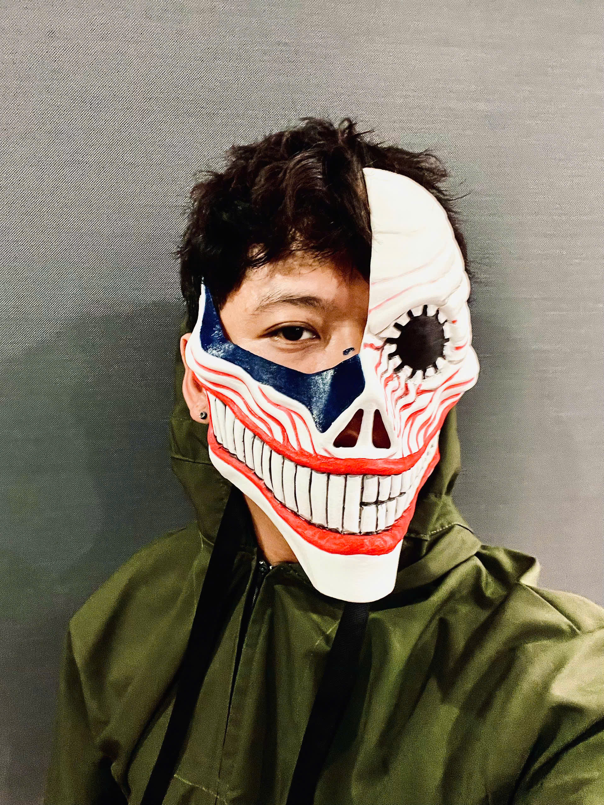 Dandadan Aira Shiratori Damaged Mask V2  - Acrobatic Silky mask 3D print model_6