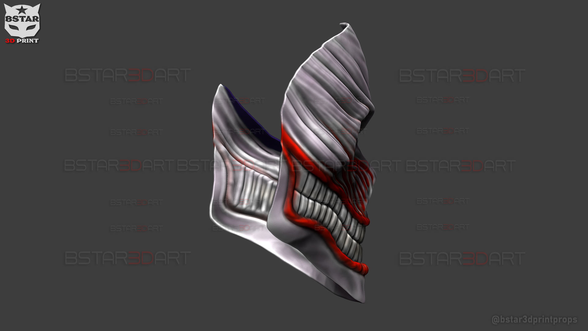 Dandadan Aira Shiratori Damaged Mask V2  - Acrobatic Silky mask 3D print model_24