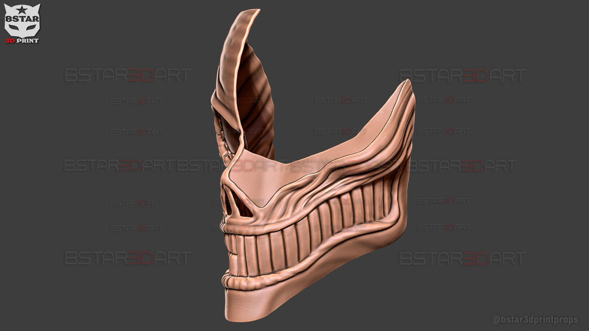 Dandadan Aira Shiratori Damaged Mask V2  - Acrobatic Silky mask 3D print model_28