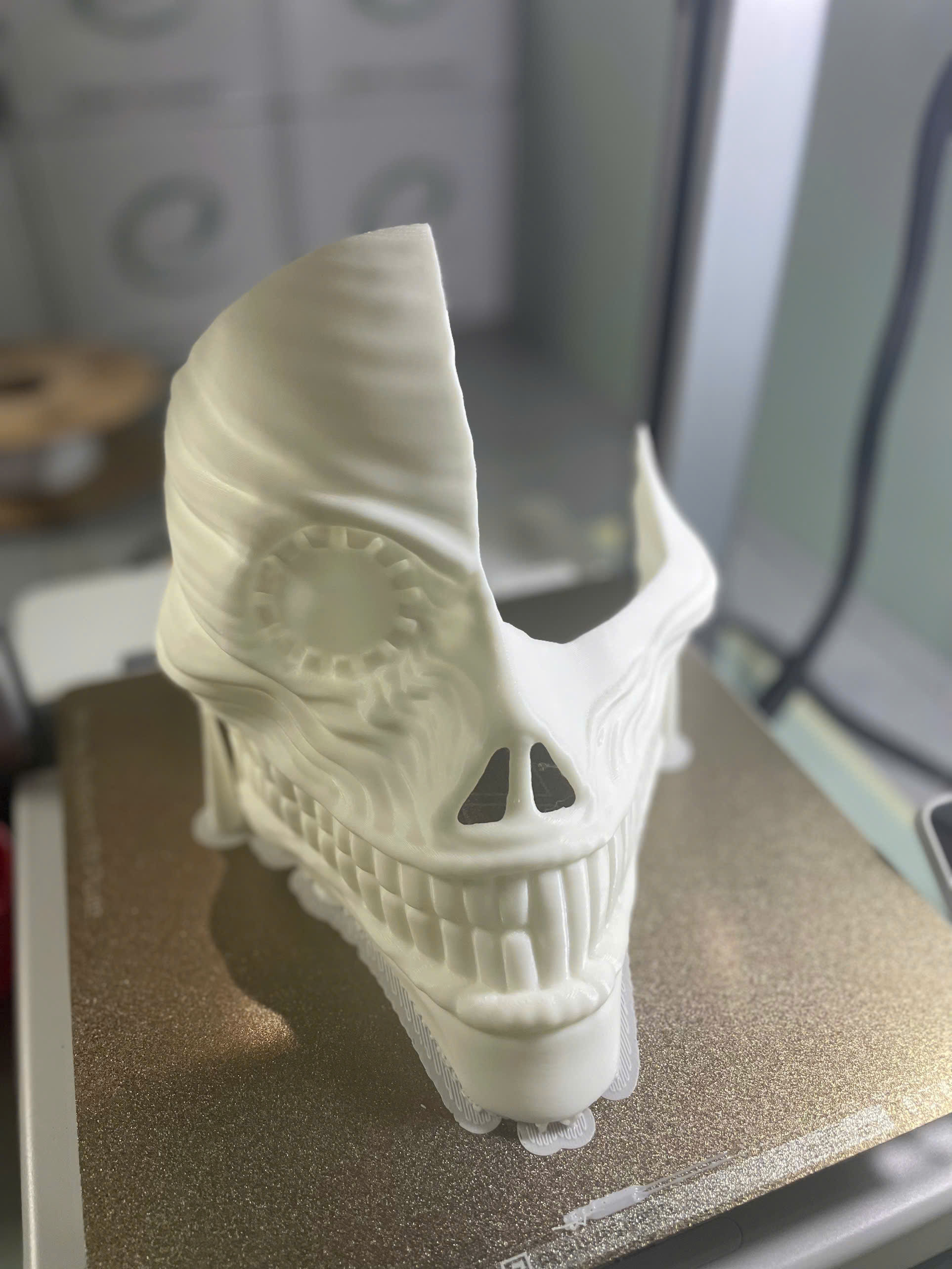 Dandadan Aira Shiratori Damaged Mask V2  - Acrobatic Silky mask 3D print model_15