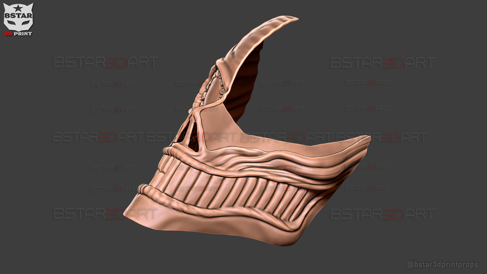 Dandadan Aira Shiratori Damaged Mask V2  - Acrobatic Silky mask 3D print model_32