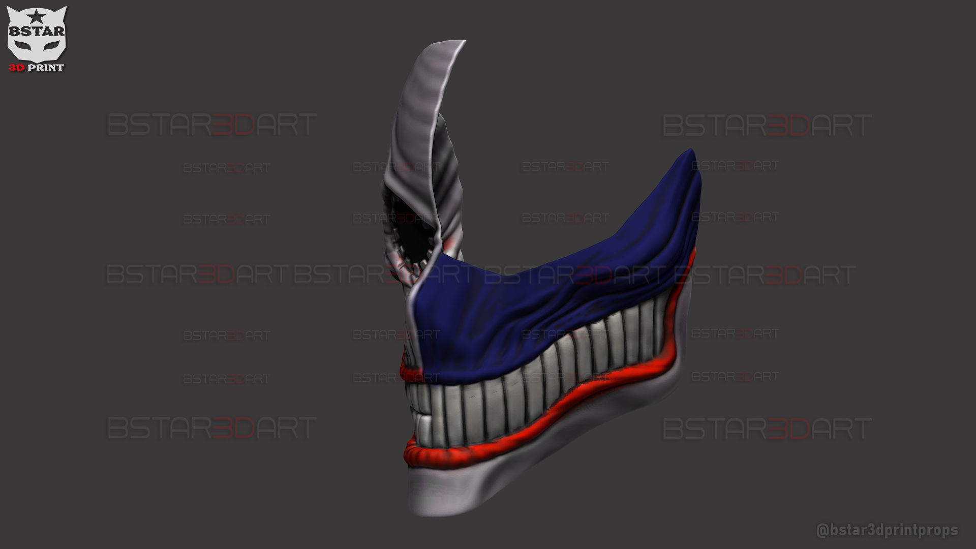 Dandadan Aira Shiratori Damaged Mask V2  - Acrobatic Silky mask 3D print model_40