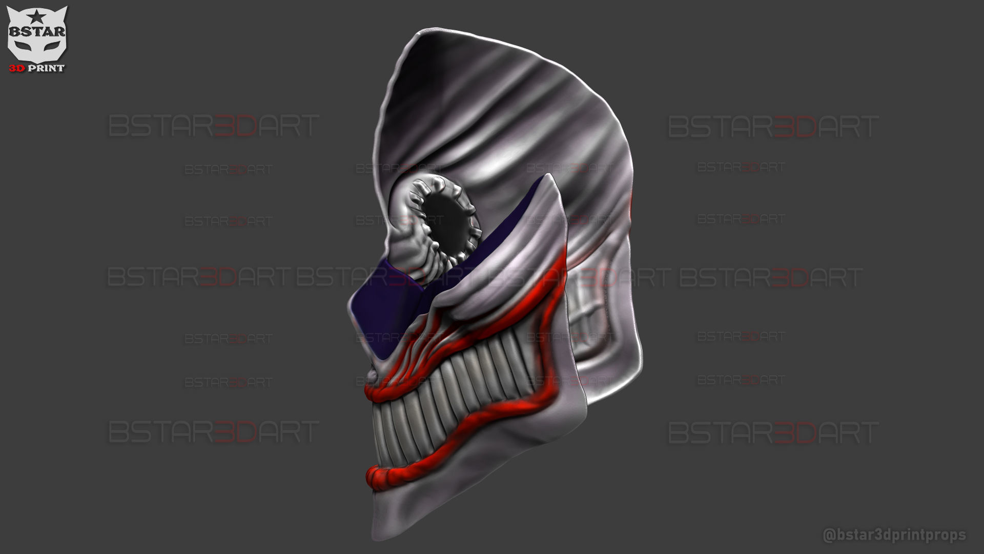 Dandadan Aira Shiratori Damaged Mask V2  - Acrobatic Silky mask 3D print model_23