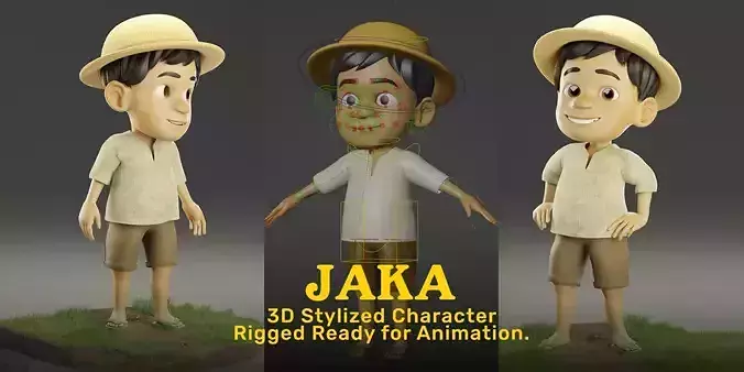 JAKA - 3D Stylized Character Rig