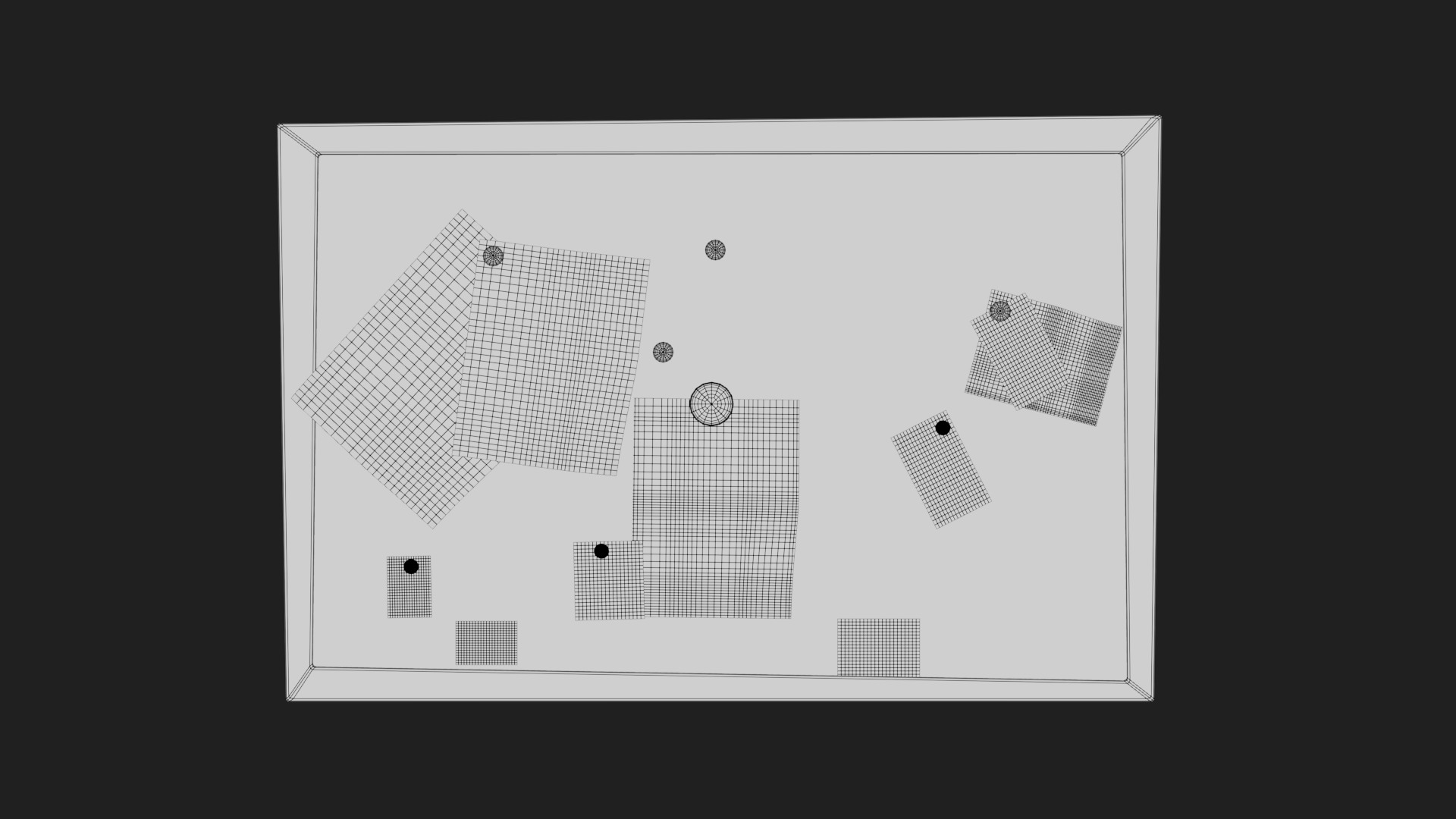 blackboard Low-poly 3D model_1