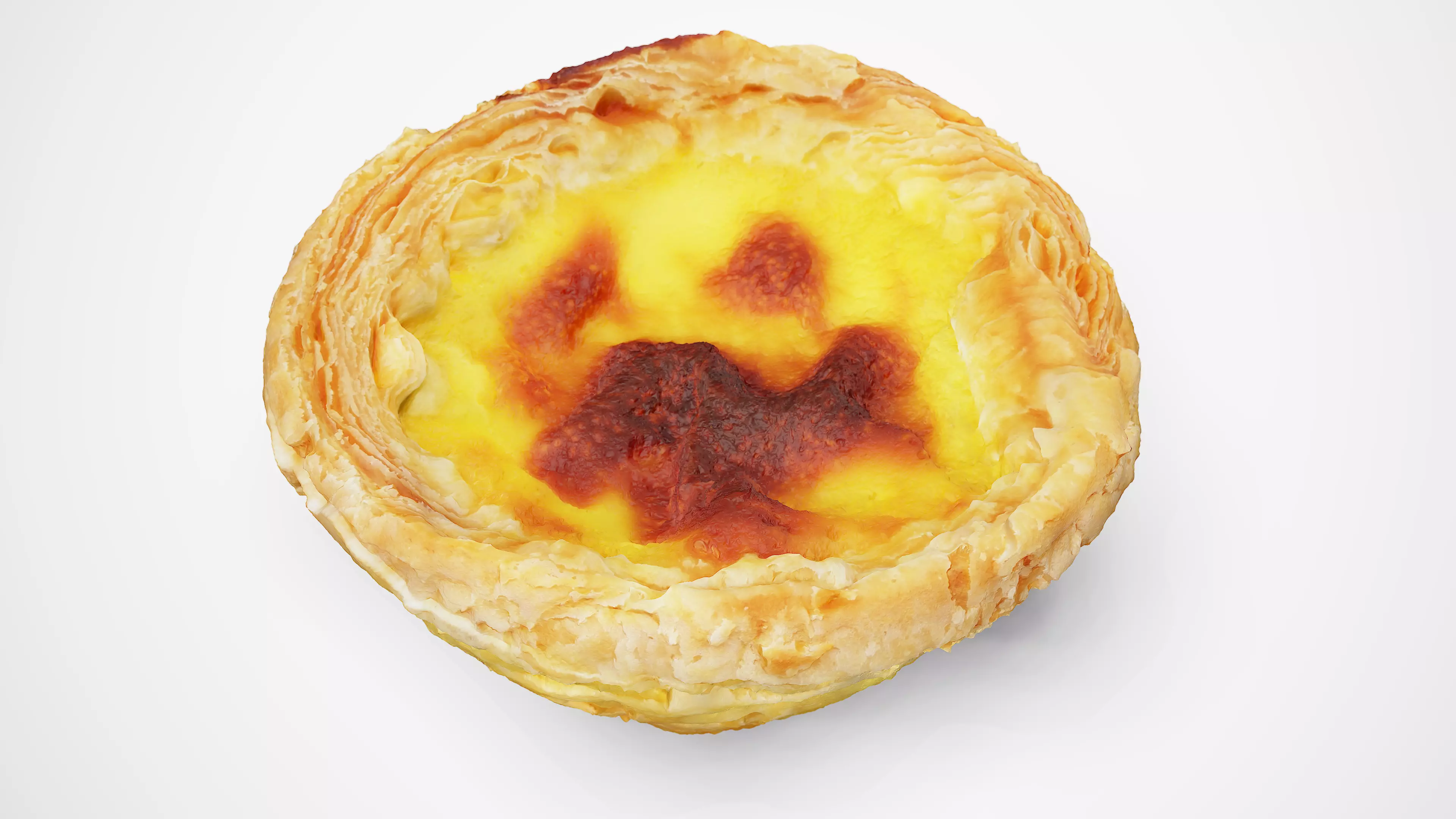 Egg Tart - Photorealistic Scan Low-poly 3D model_0