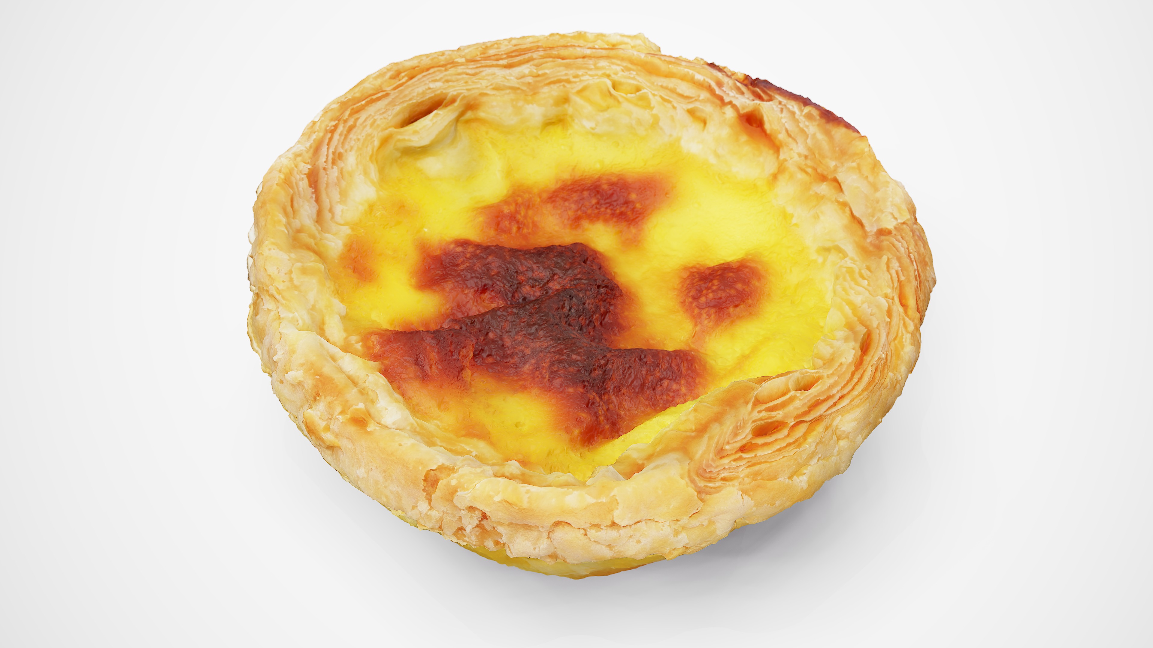 Egg Tart - Photorealistic Scan Low-poly 3D model_10