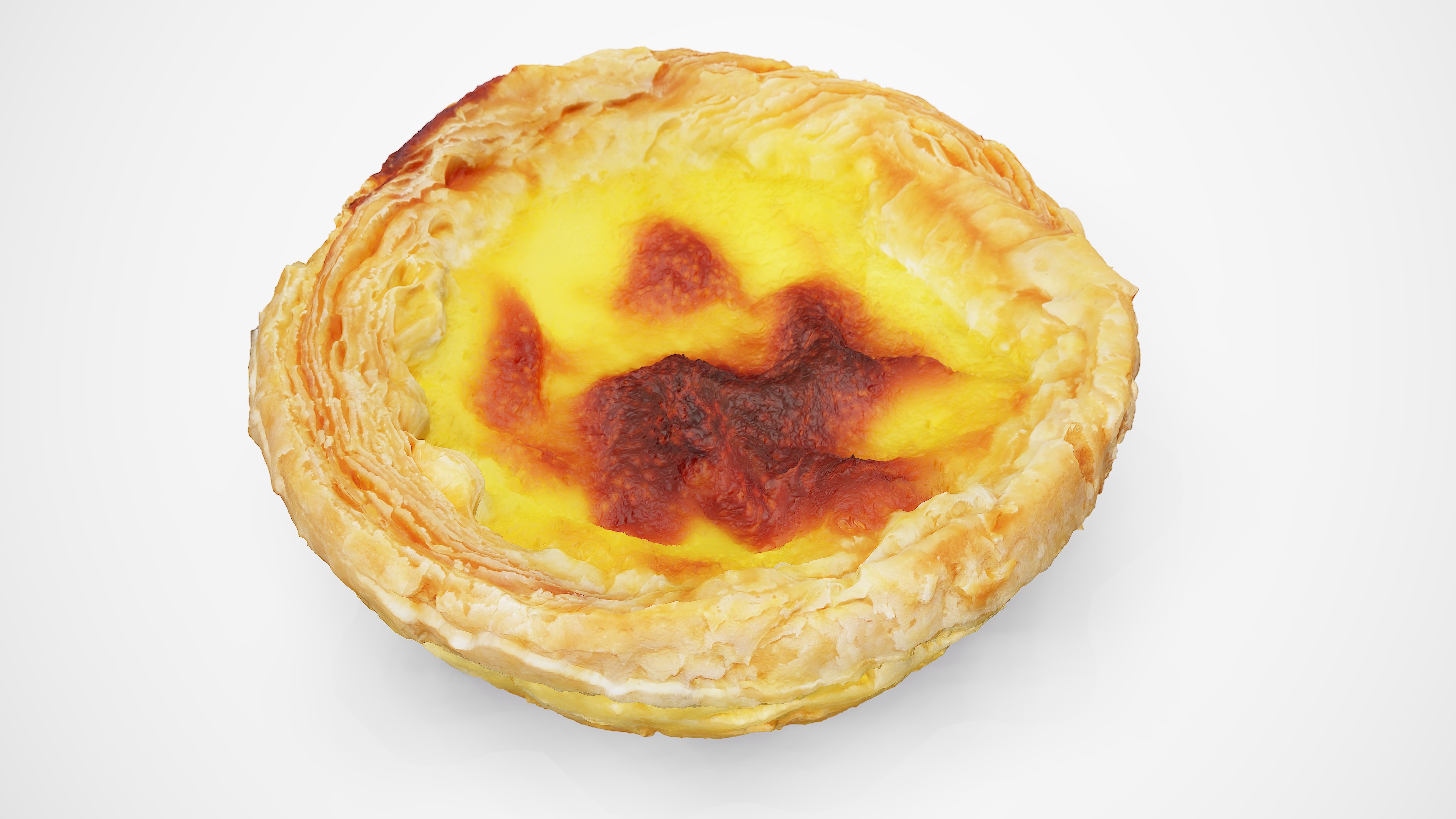 Egg Tart - Photorealistic Scan Low-poly 3D model_1