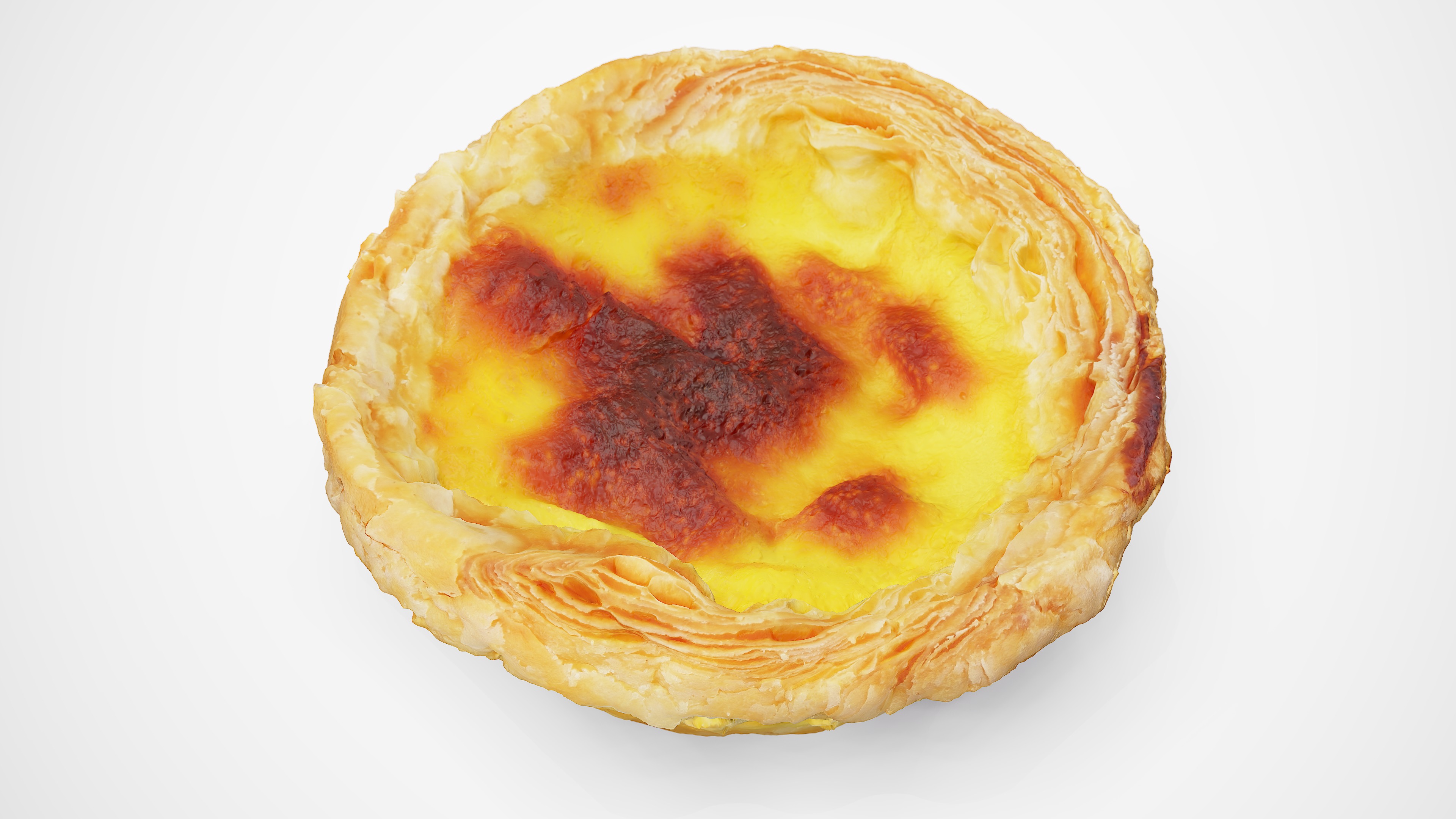 Egg Tart - Photorealistic Scan Low-poly 3D model_8