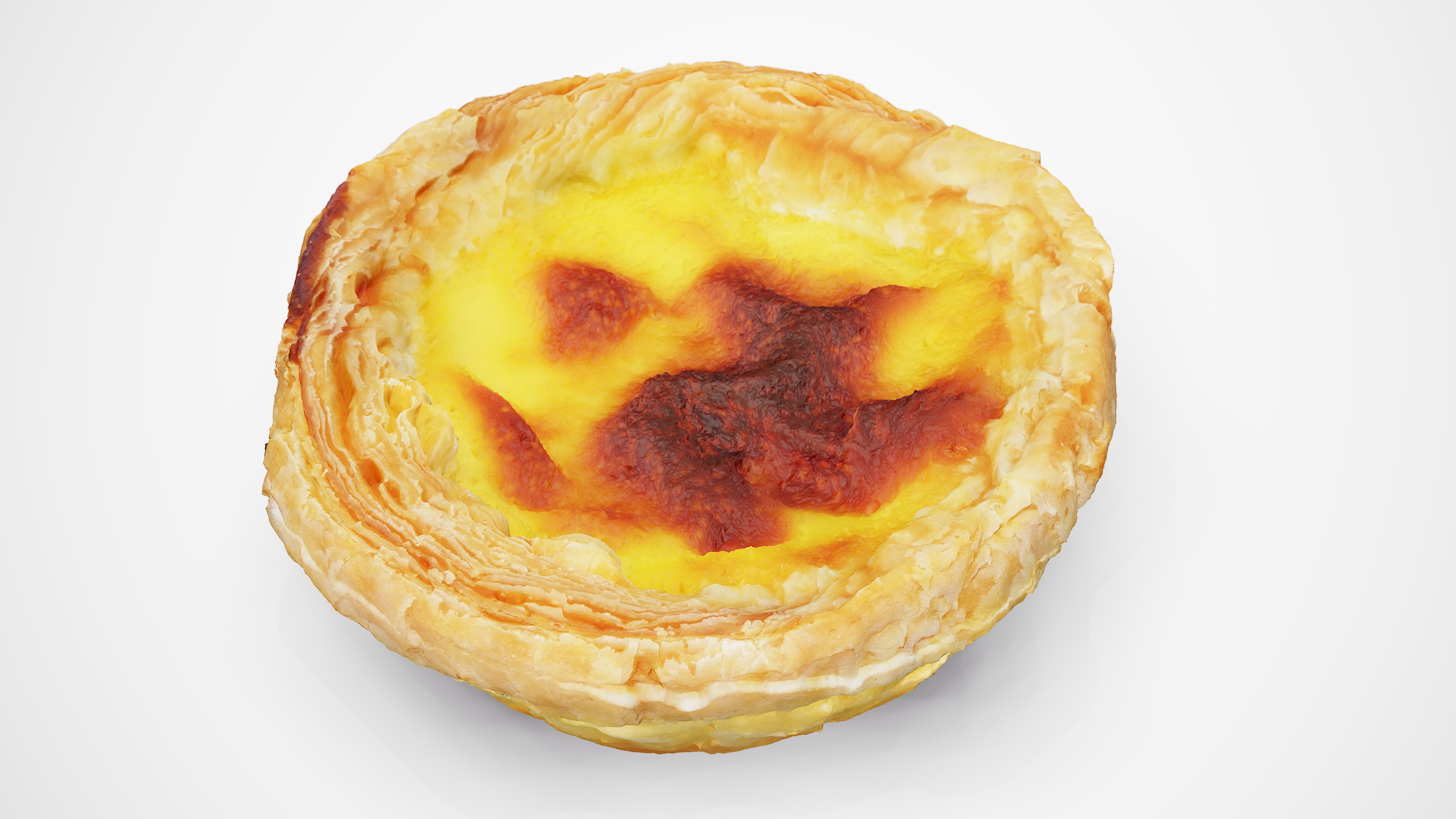Egg Tart - Photorealistic Scan Low-poly 3D model_2