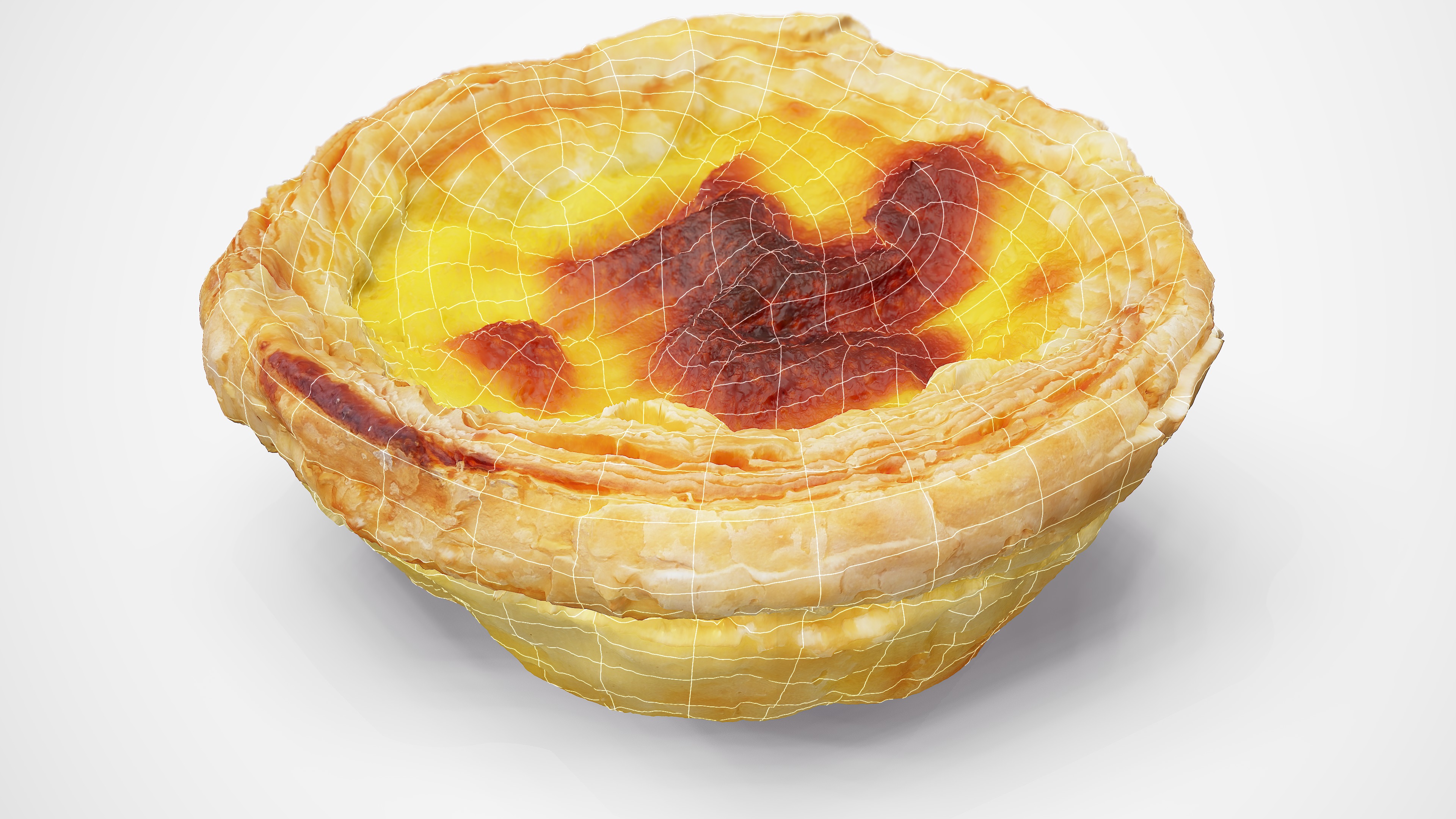 Egg Tart - Photorealistic Scan Low-poly 3D model_18