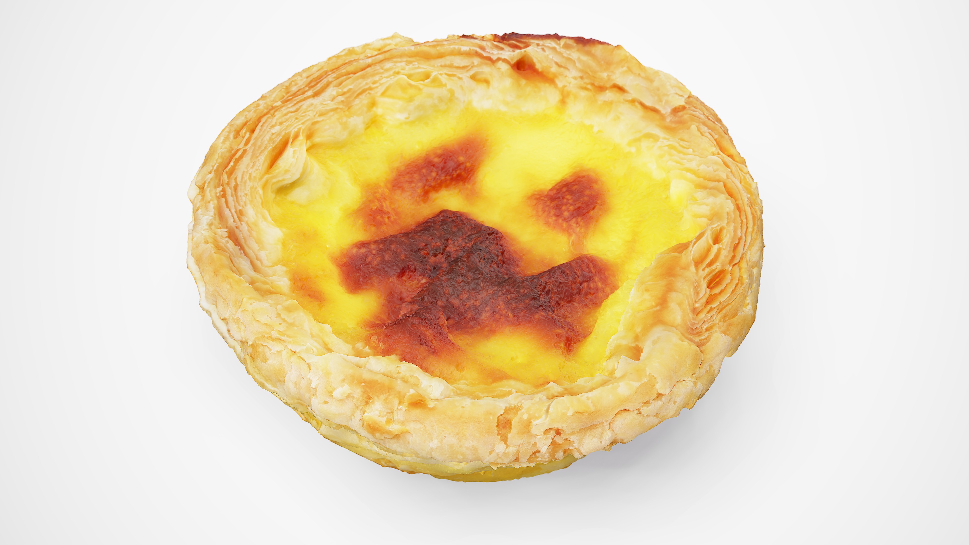 Egg Tart - Photorealistic Scan Low-poly 3D model_17