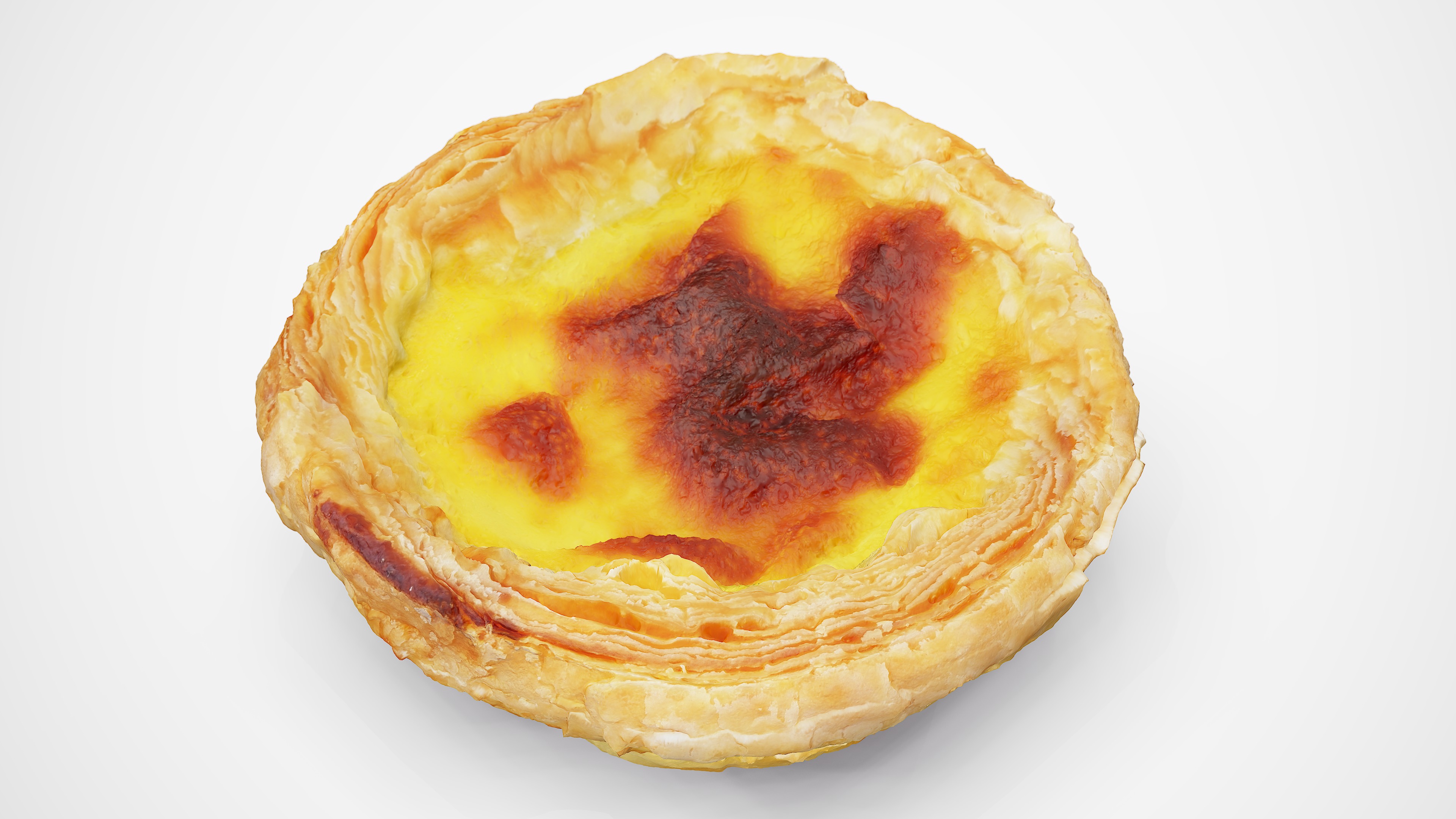 Egg Tart - Photorealistic Scan Low-poly 3D model_4