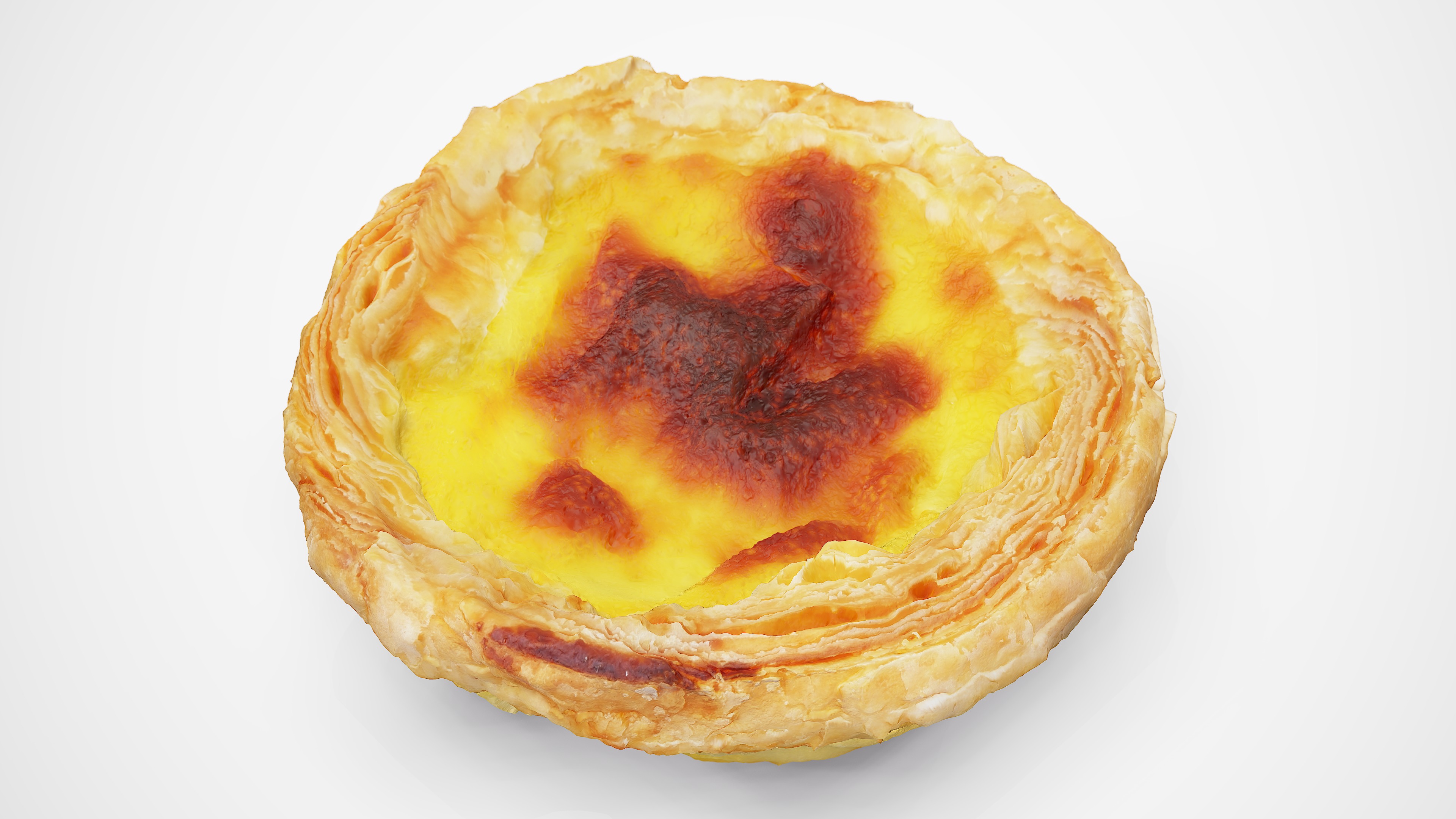 Egg Tart - Photorealistic Scan Low-poly 3D model_5