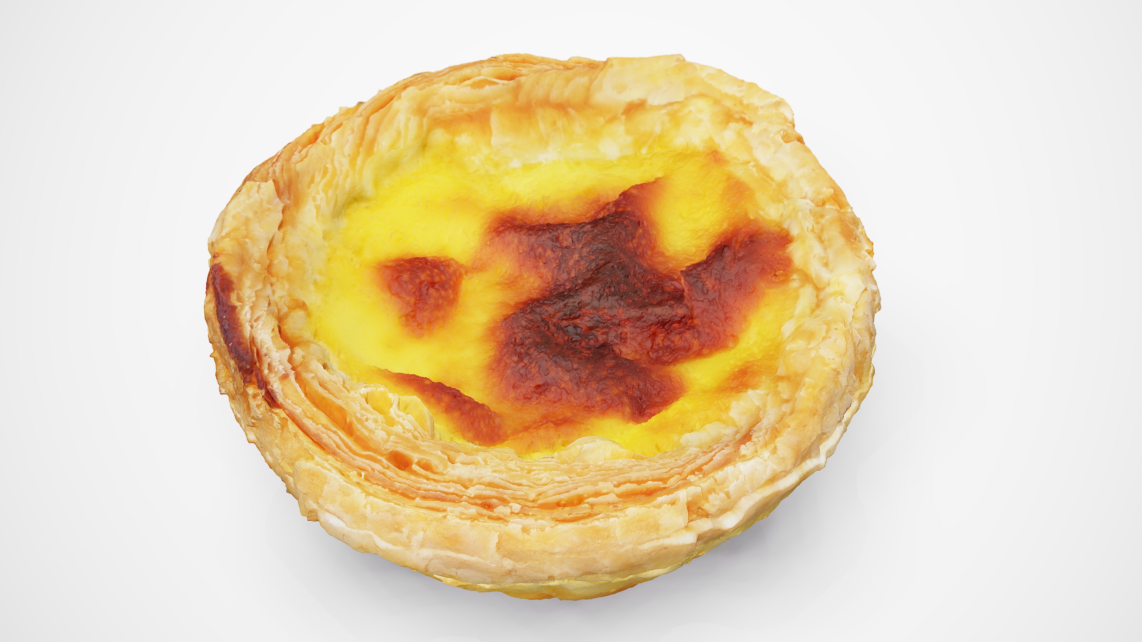 Egg Tart - Photorealistic Scan Low-poly 3D model_3