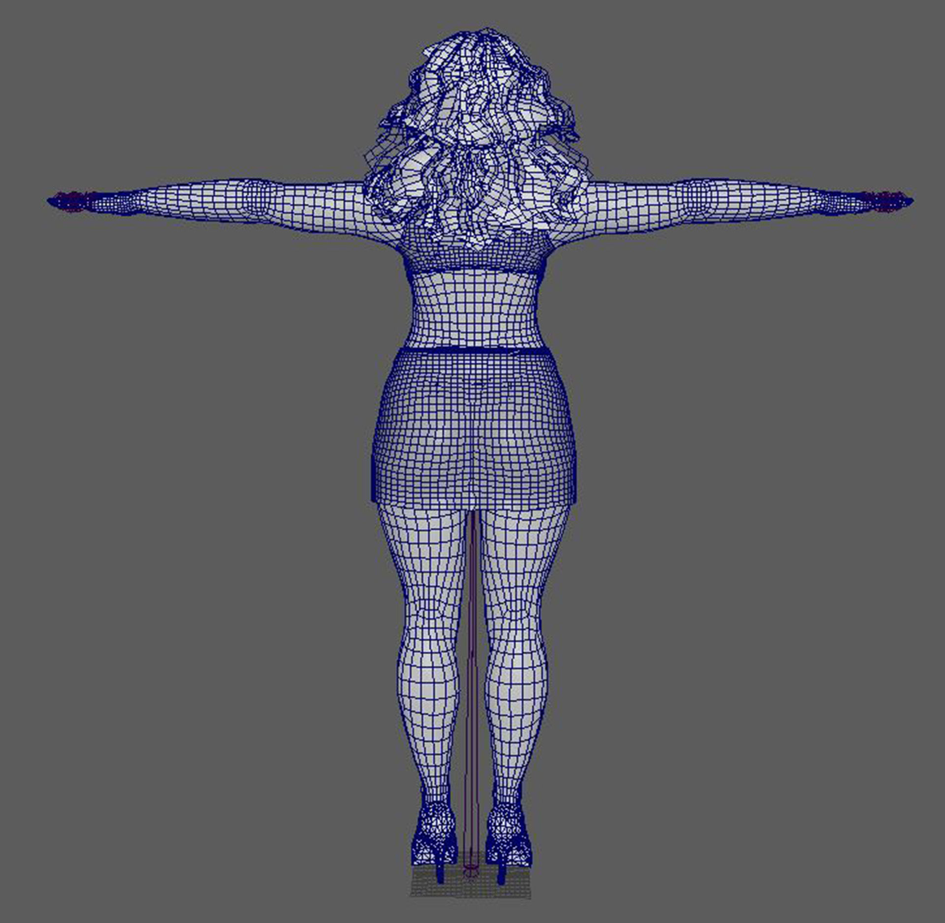 Tyra Banks Character 3D Model Low-poly 3D model_22