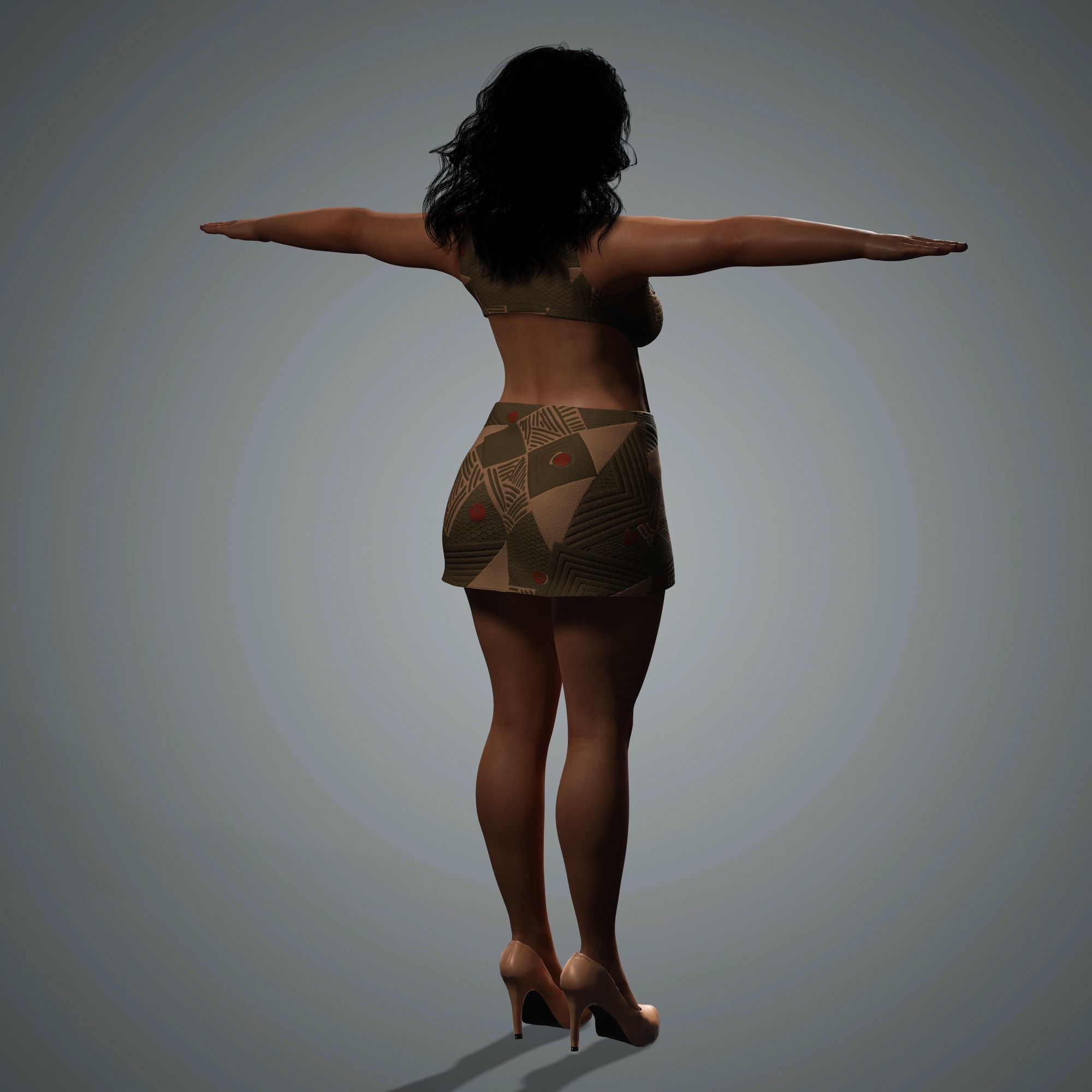 Tyra Banks Character 3D Model Low-poly 3D model_17