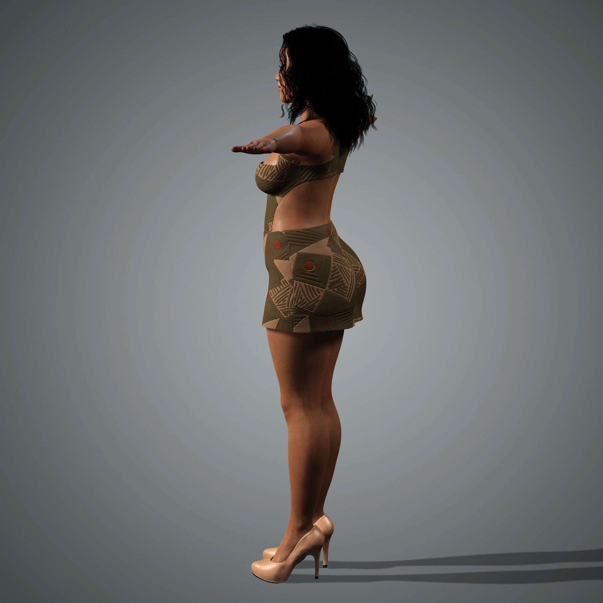 Tyra Banks Character 3D Model Low-poly 3D model_18