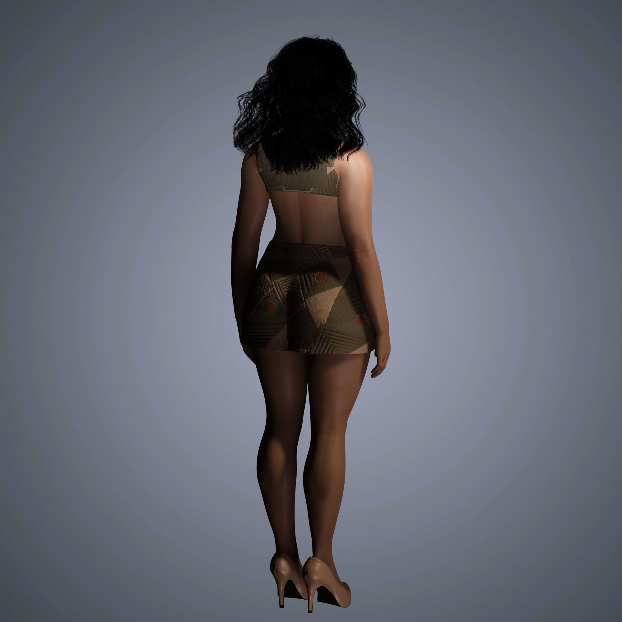 Tyra Banks Character 3D Model Low-poly 3D model_14
