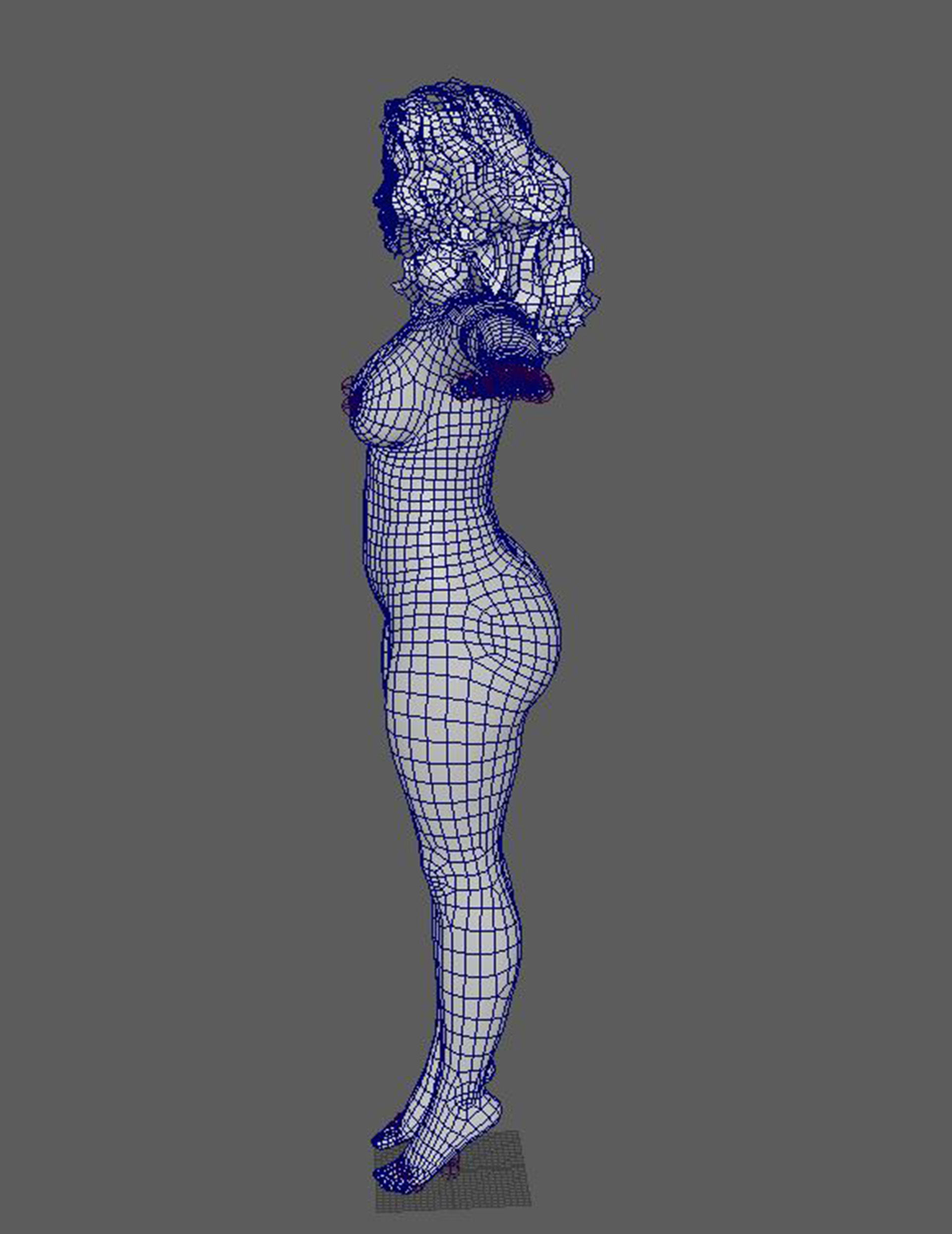 Tyra Banks Character 3D Model Low-poly 3D model_24