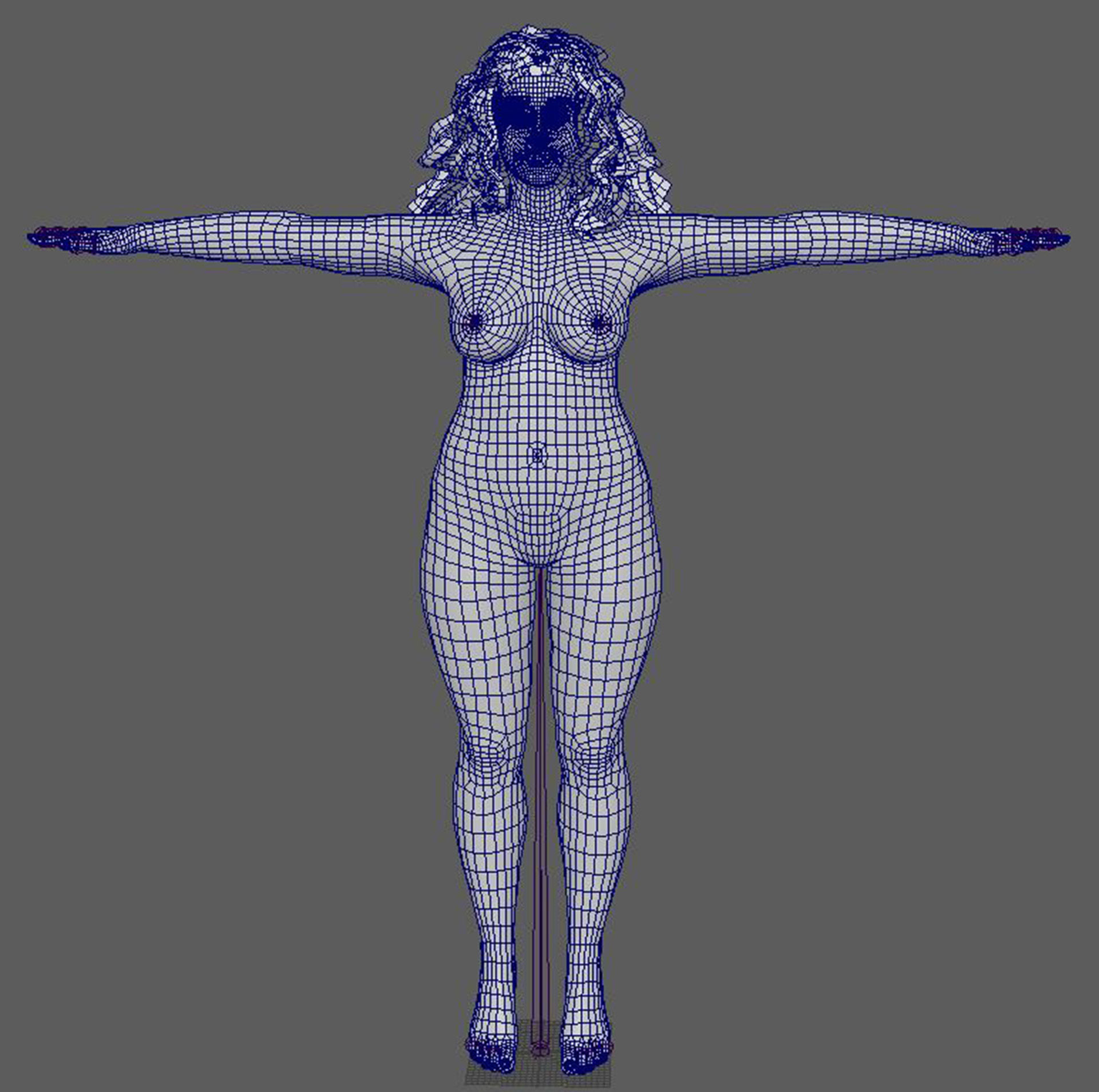 Tyra Banks Character 3D Model Low-poly 3D model_23