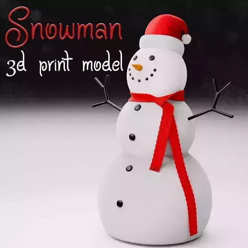 Snowman - Christmas special decoration model 3D print model Snowman - Christmas special decoration model 3D print model