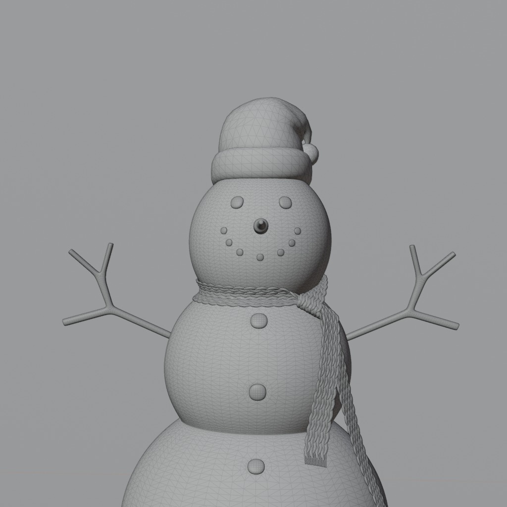 Snowman - Christmas special decoration model 3D print model_6