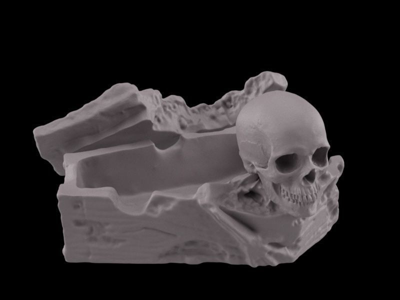 Zombie Coffin 3D print model_2