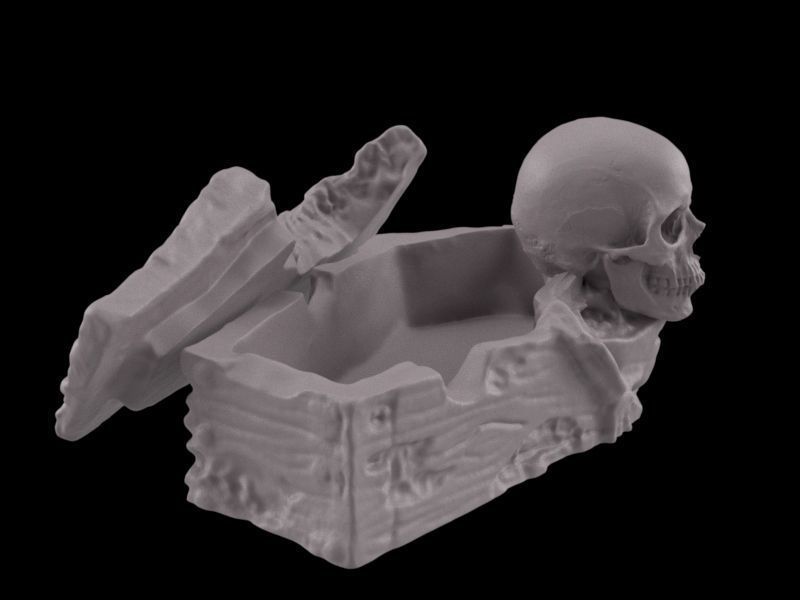 Zombie Coffin 3D print model_10