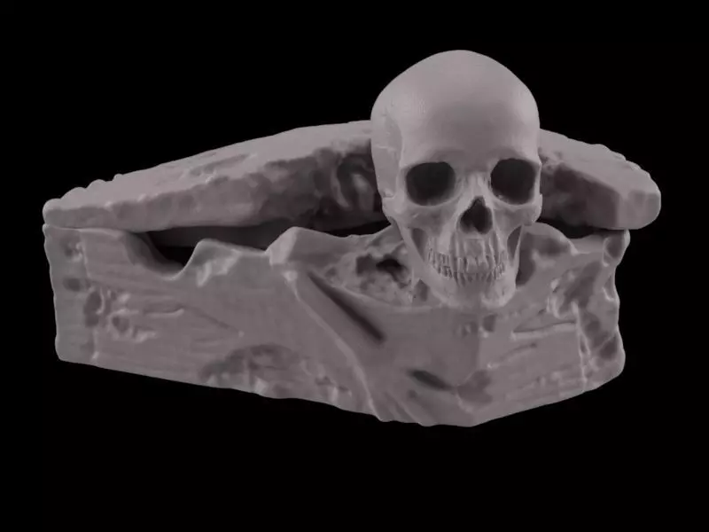 Zombie Coffin 3D print model_0