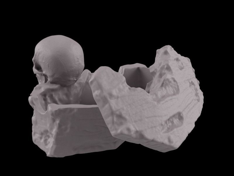 Zombie Coffin 3D print model_6