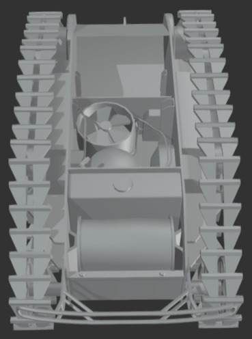 1-35 Goliath tracked mine Sdkfz 303 3D print model_3