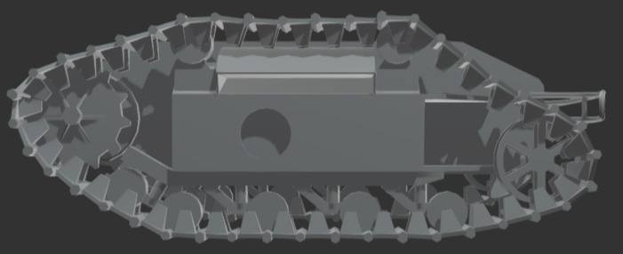 1-35 Goliath tracked mine Sdkfz 303 3D print model_4