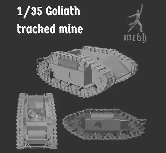 1-35 Goliath tracked mine Sdkfz 303 3D print model