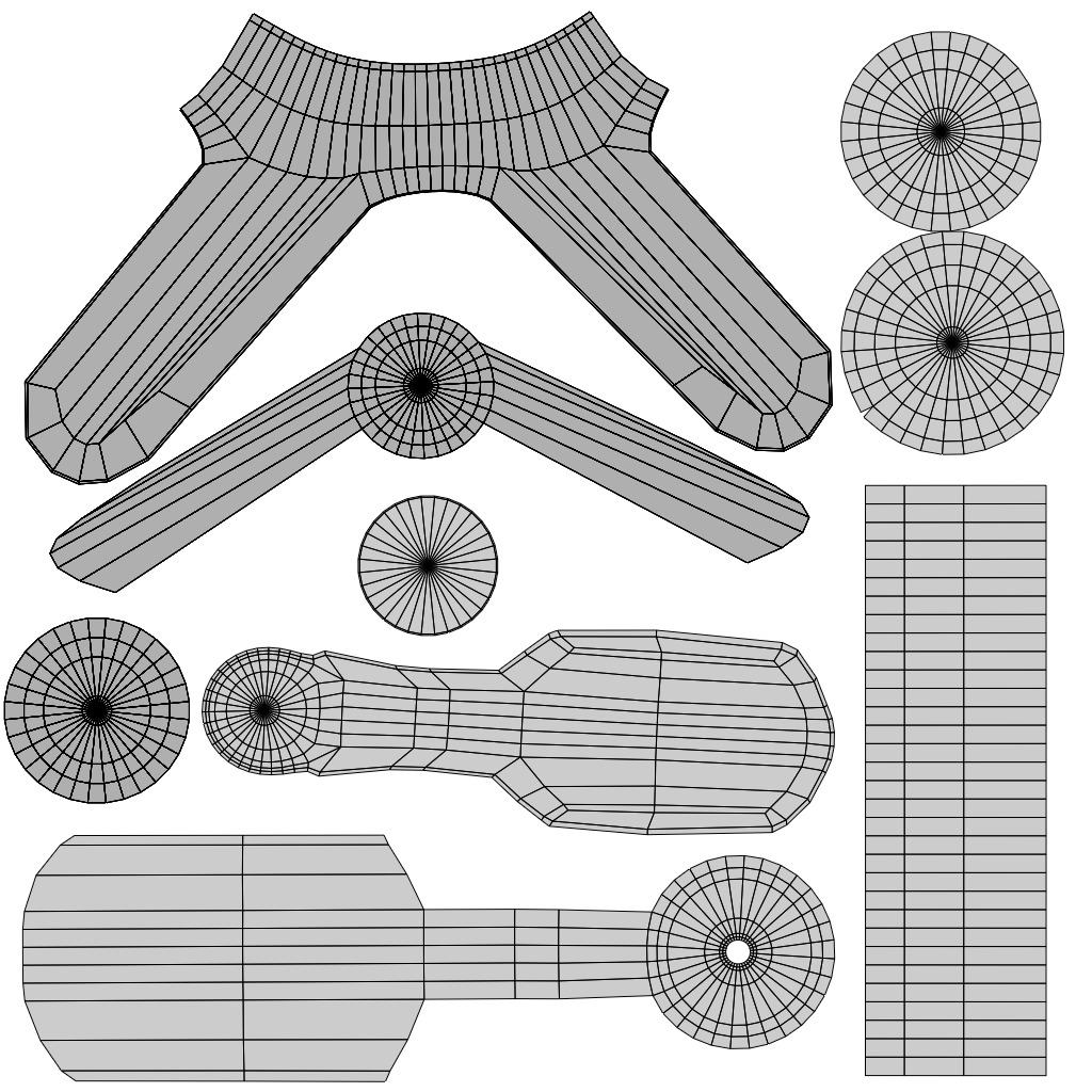 Chesterfield Realistic Leather Sofa Full Set 3ds Max Low-poly 3D model_19