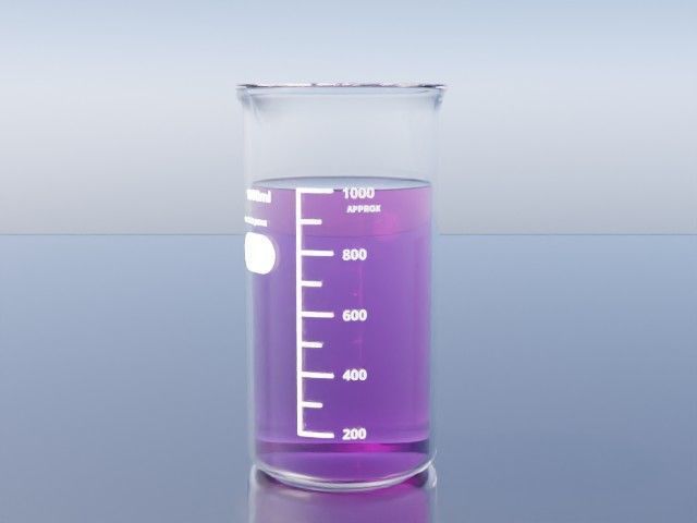 Tall beakers 3D model_6